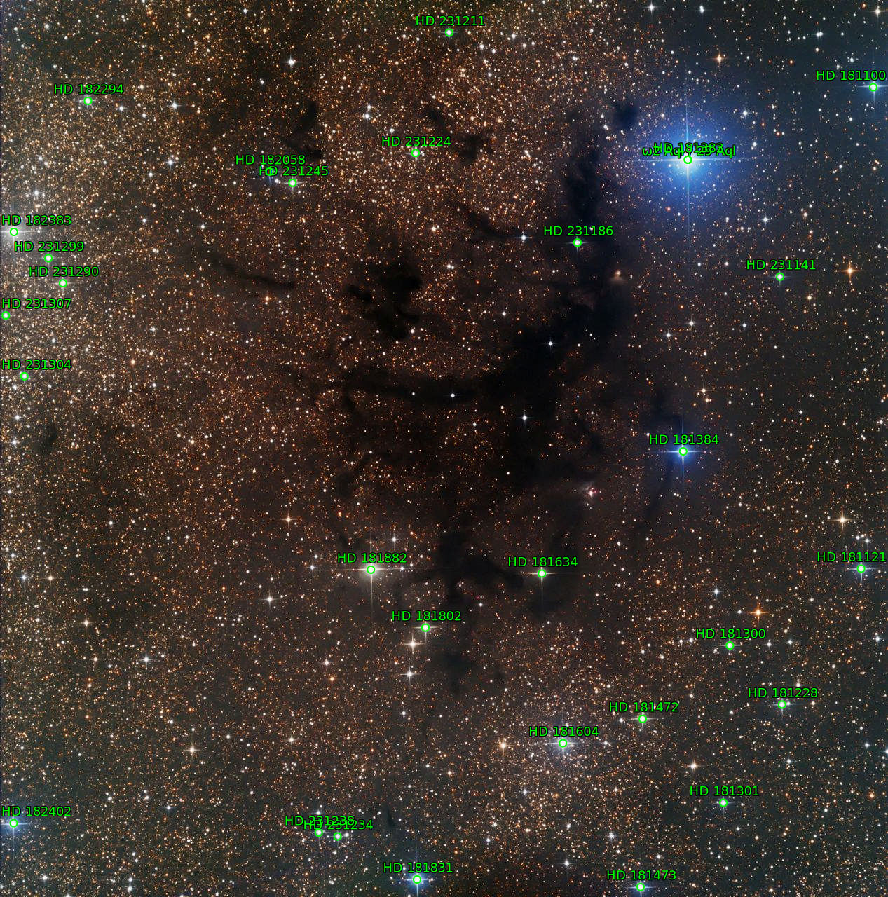 Sternkarten-Overlay (Astrometry.net)