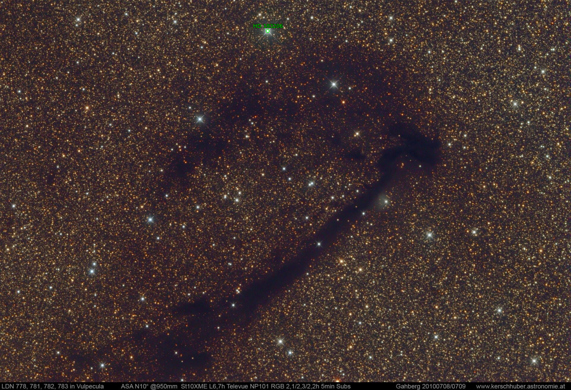 Sternkarten-Overlay (Astrometry.net)