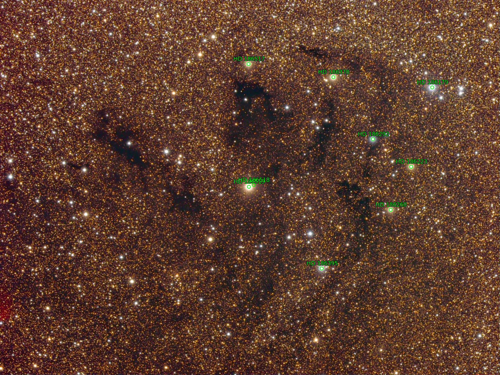 Sternkarten-Overlay (Astrometry.net)