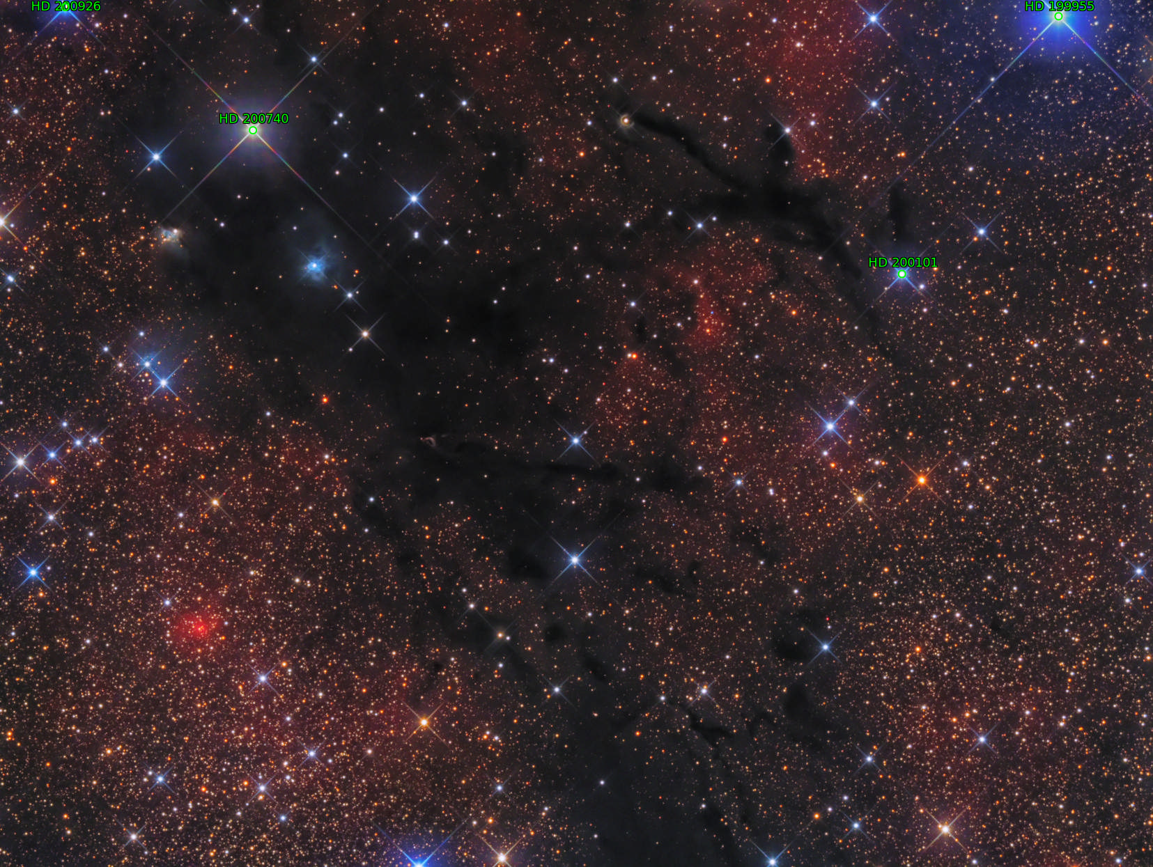 Sternkarten-Overlay (Astrometry.net)