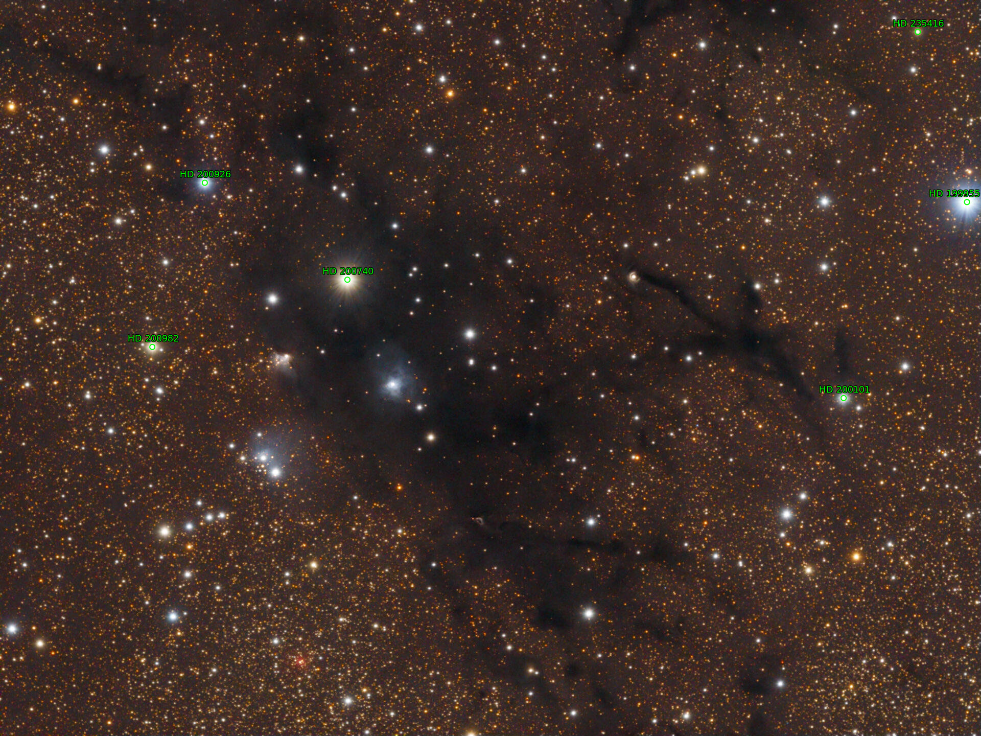 Sternkarten-Overlay (Astrometry.net)