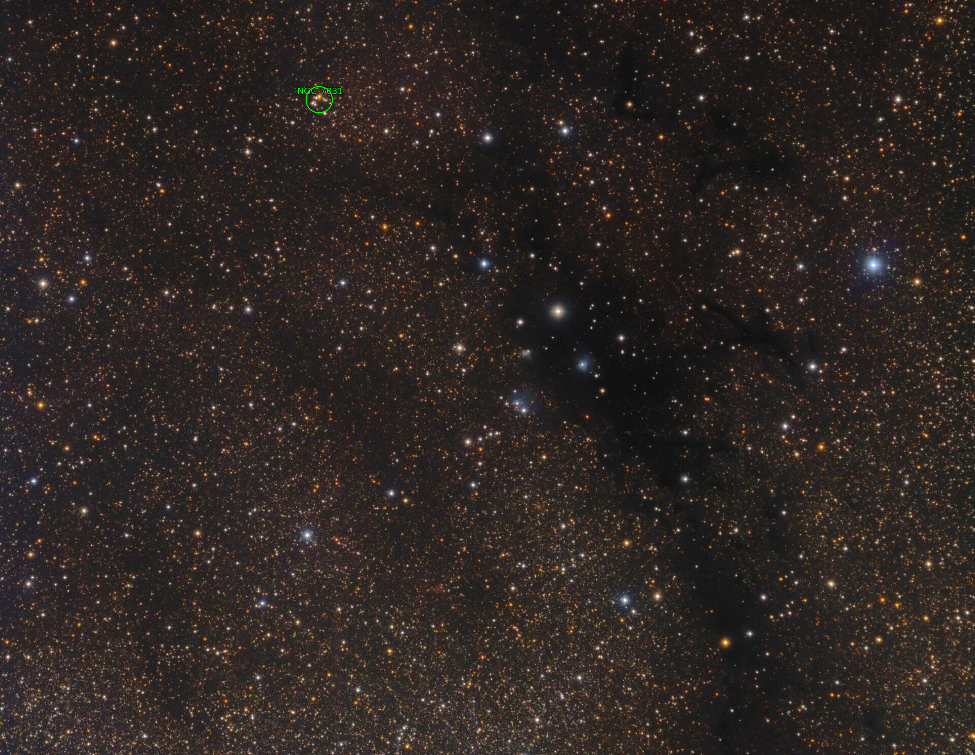 Sternkarten-Overlay (Astrometry.net)