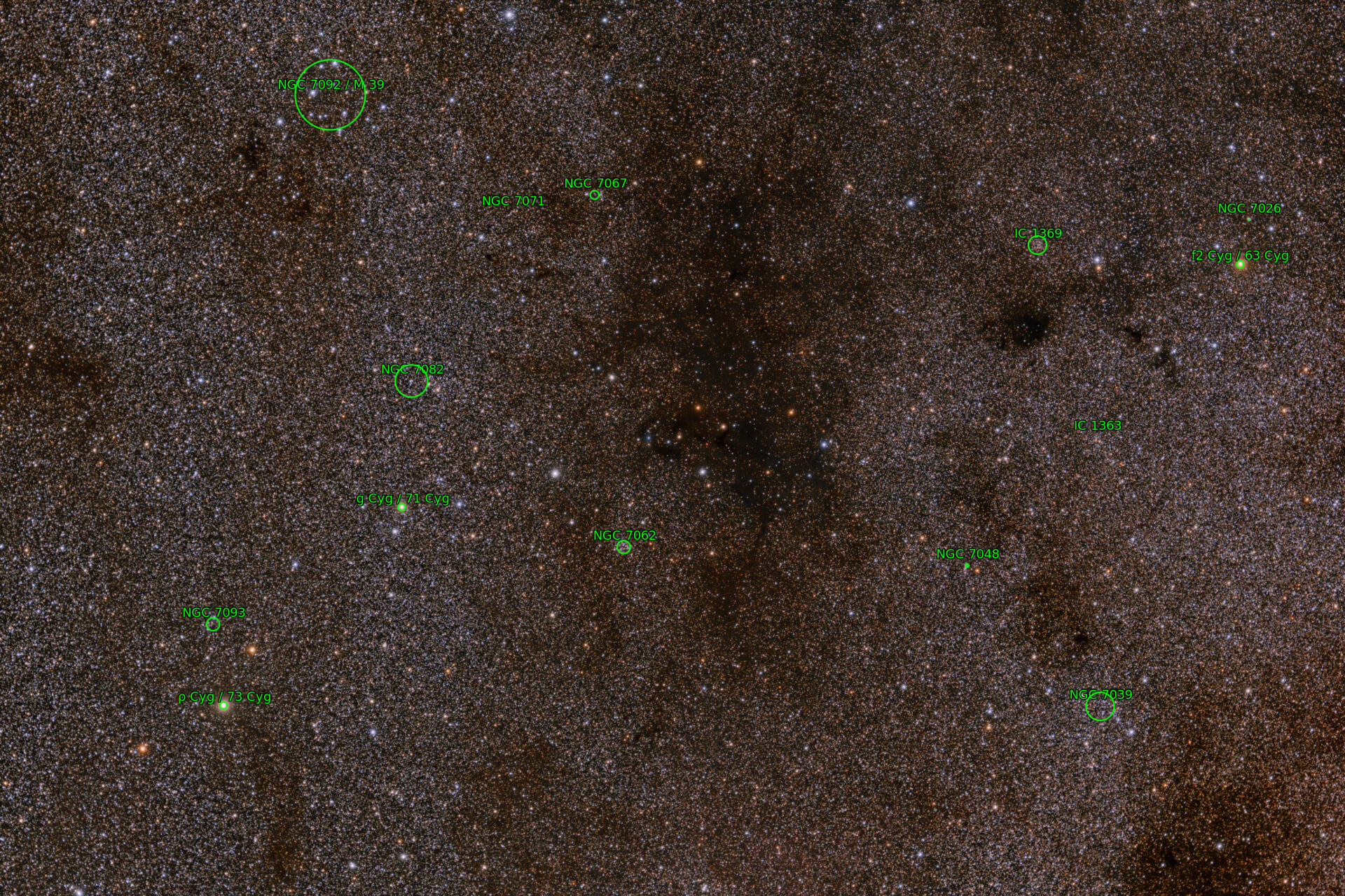 Sternkarten-Overlay (Astrometry.net)