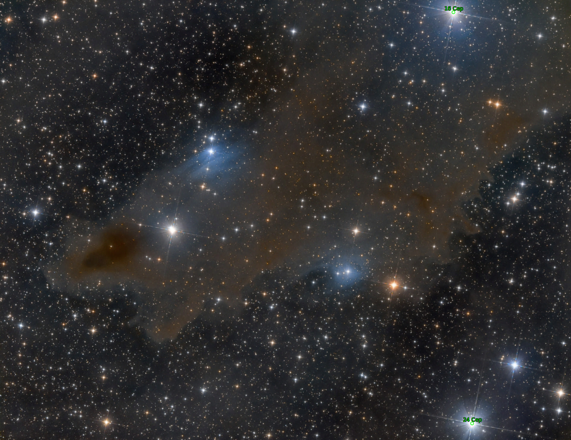 Sternkarten-Overlay (Astrometry.net)