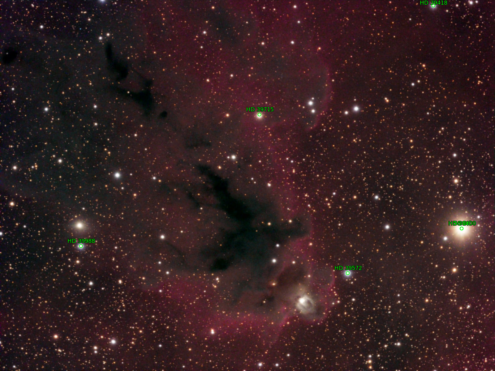 Sternkarten-Overlay (Astrometry.net)