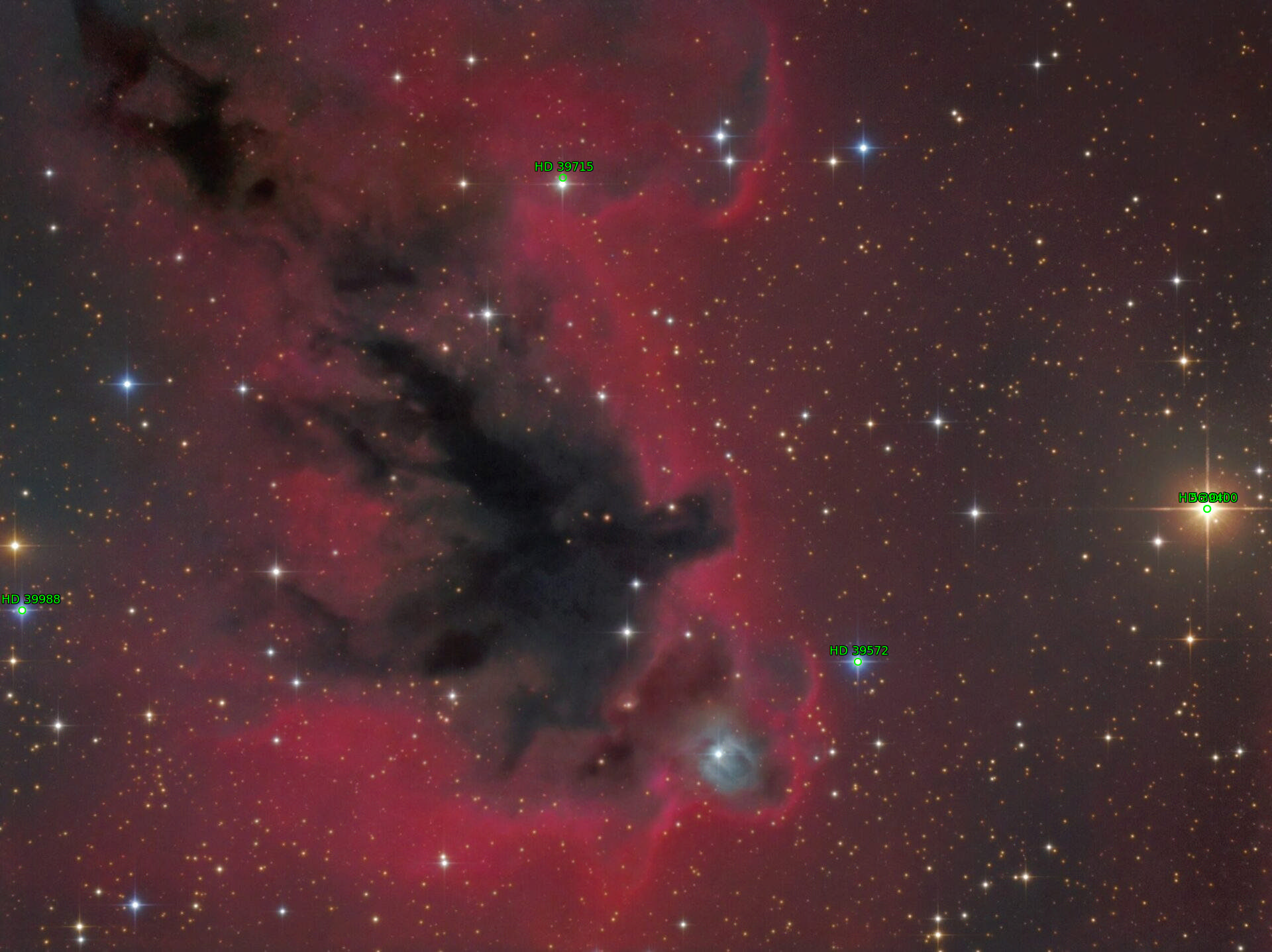 Sternkarten-Overlay (Astrometry.net)