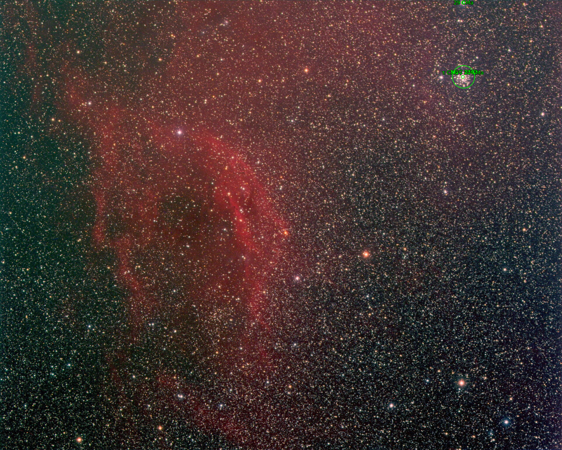 Sternkarten-Overlay (Astrometry.net)