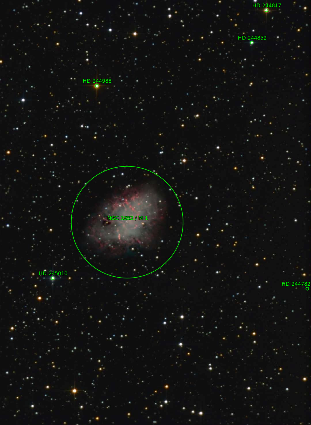 Sternkarten-Overlay (Astrometry.net)