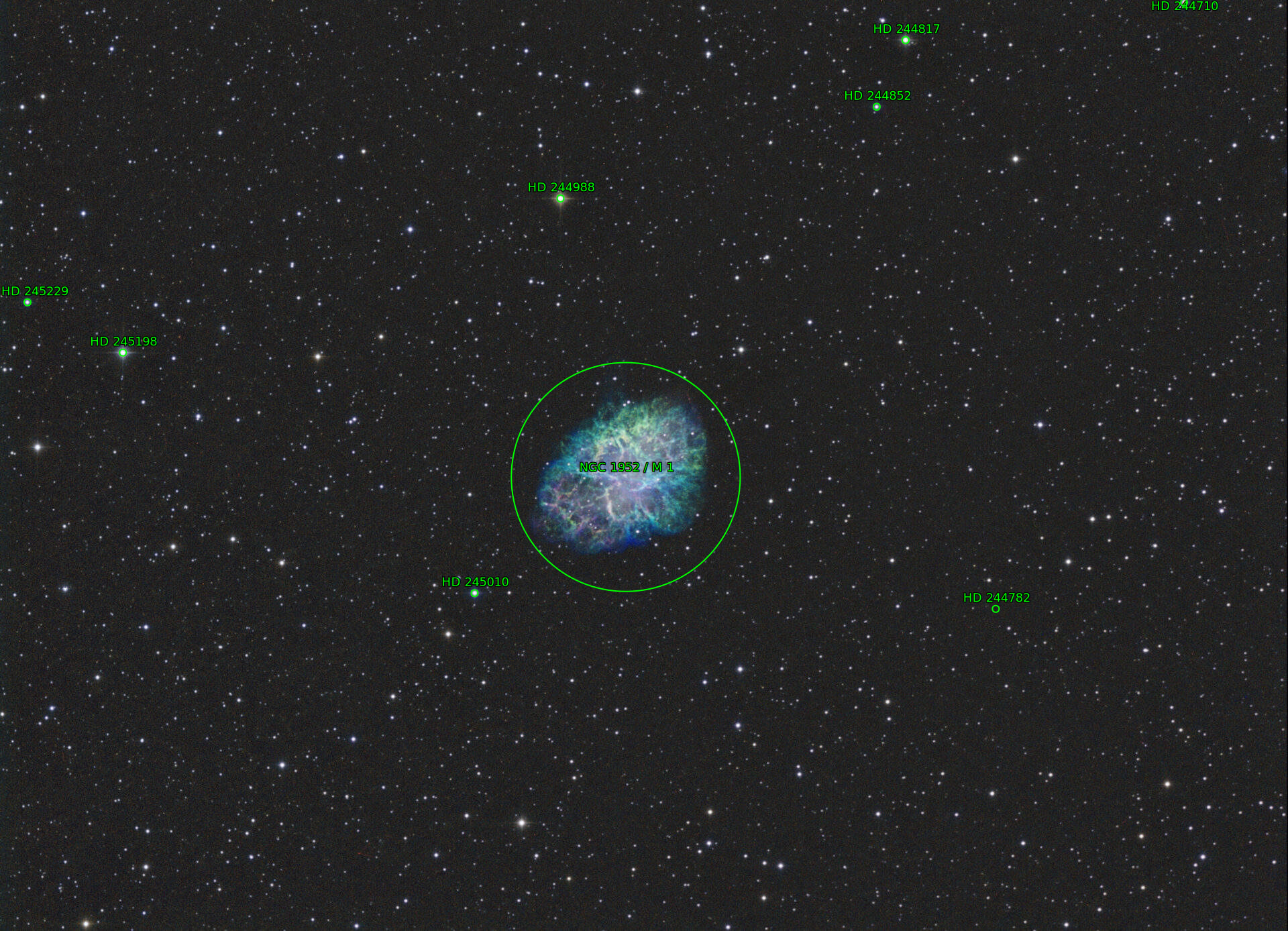 Sternkarten-Overlay (Astrometry.net)