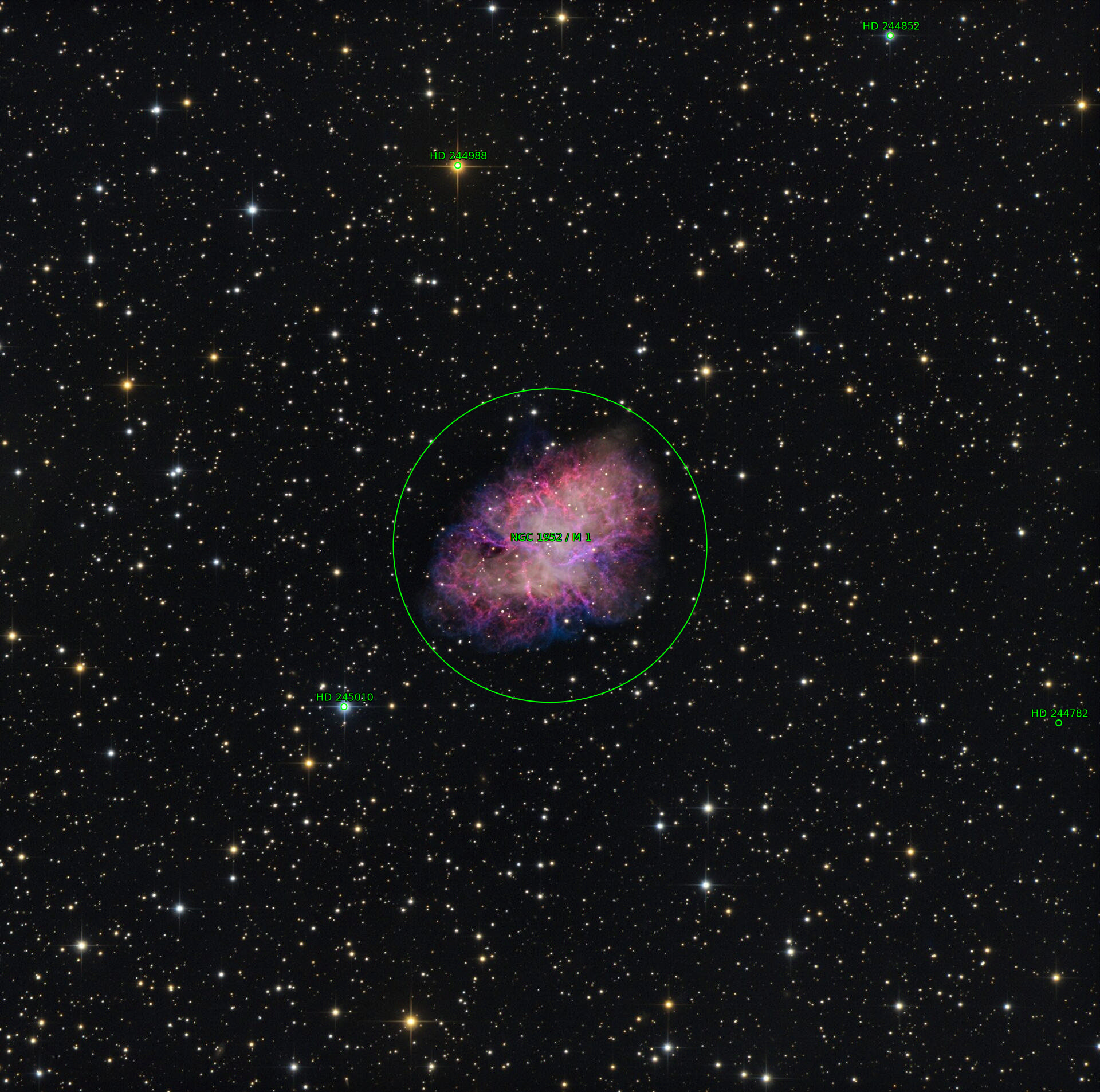 Sternkarten-Overlay (Astrometry.net)