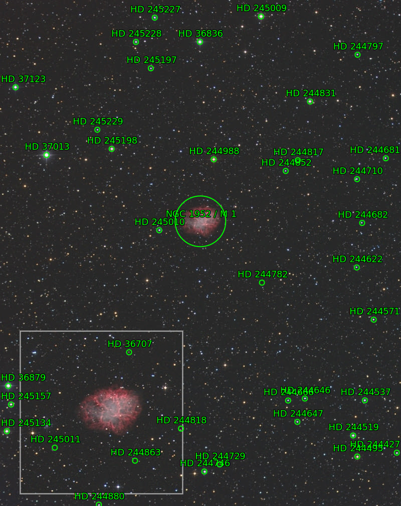 Sternkarten-Overlay (Astrometry.net)
