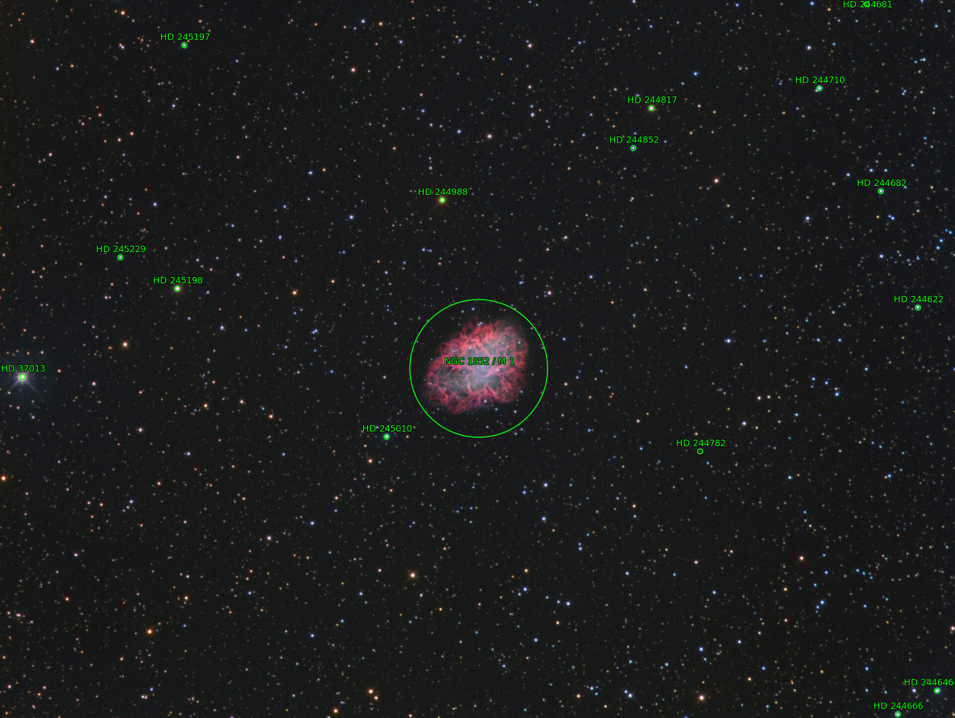 Sternkarten-Overlay (Astrometry.net)