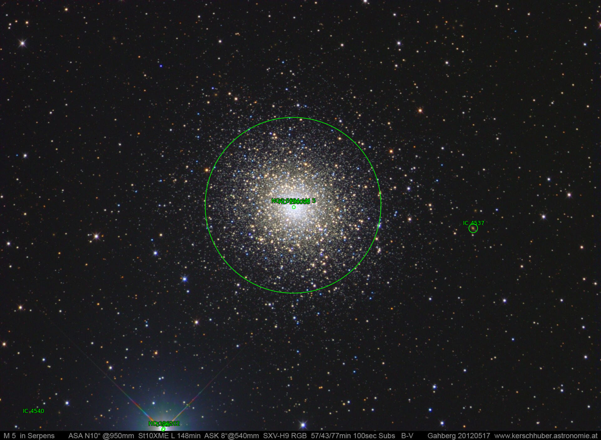 Sternkarten-Overlay (Astrometry.net)