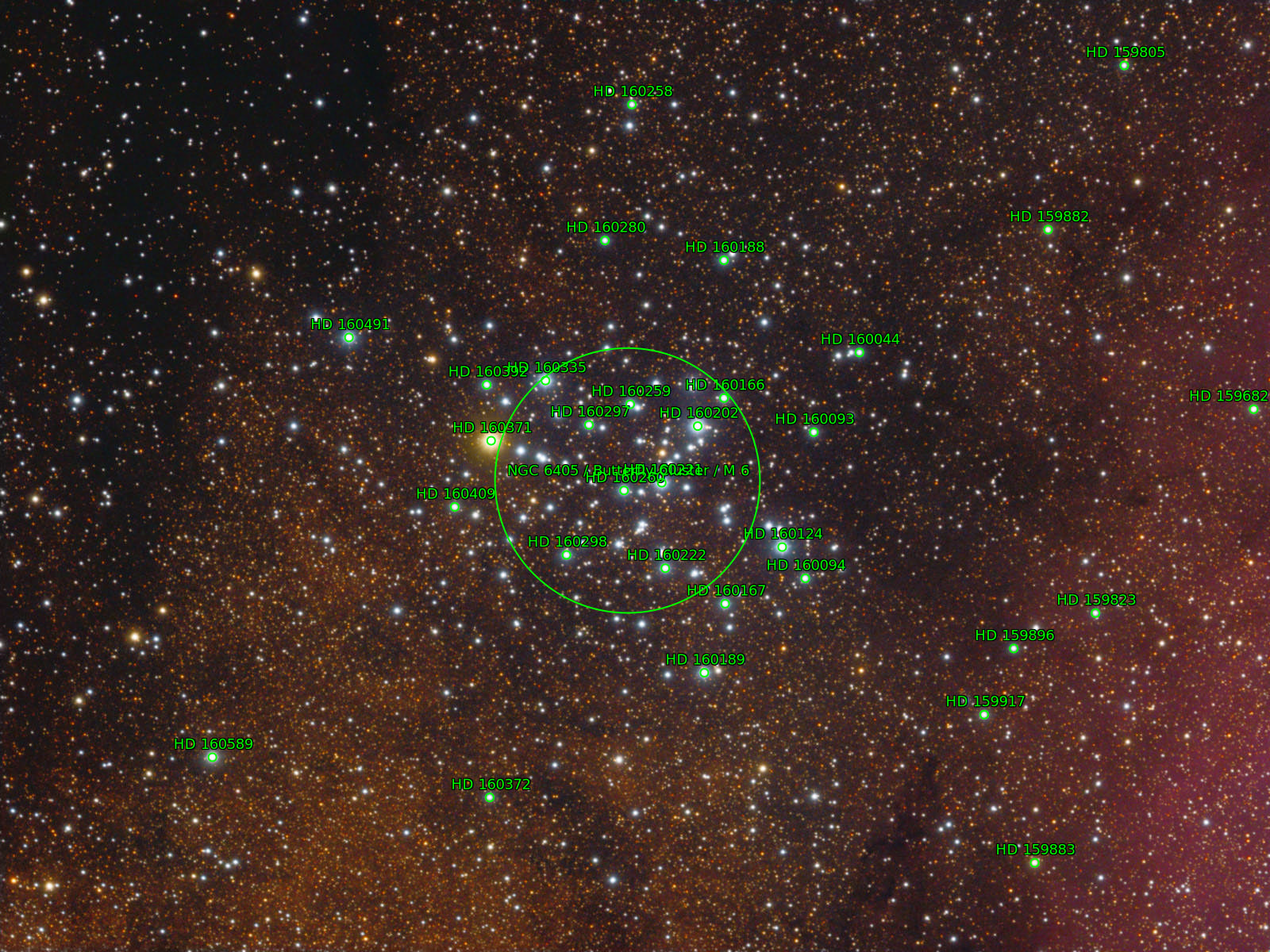 Sternkarten-Overlay (Astrometry.net)