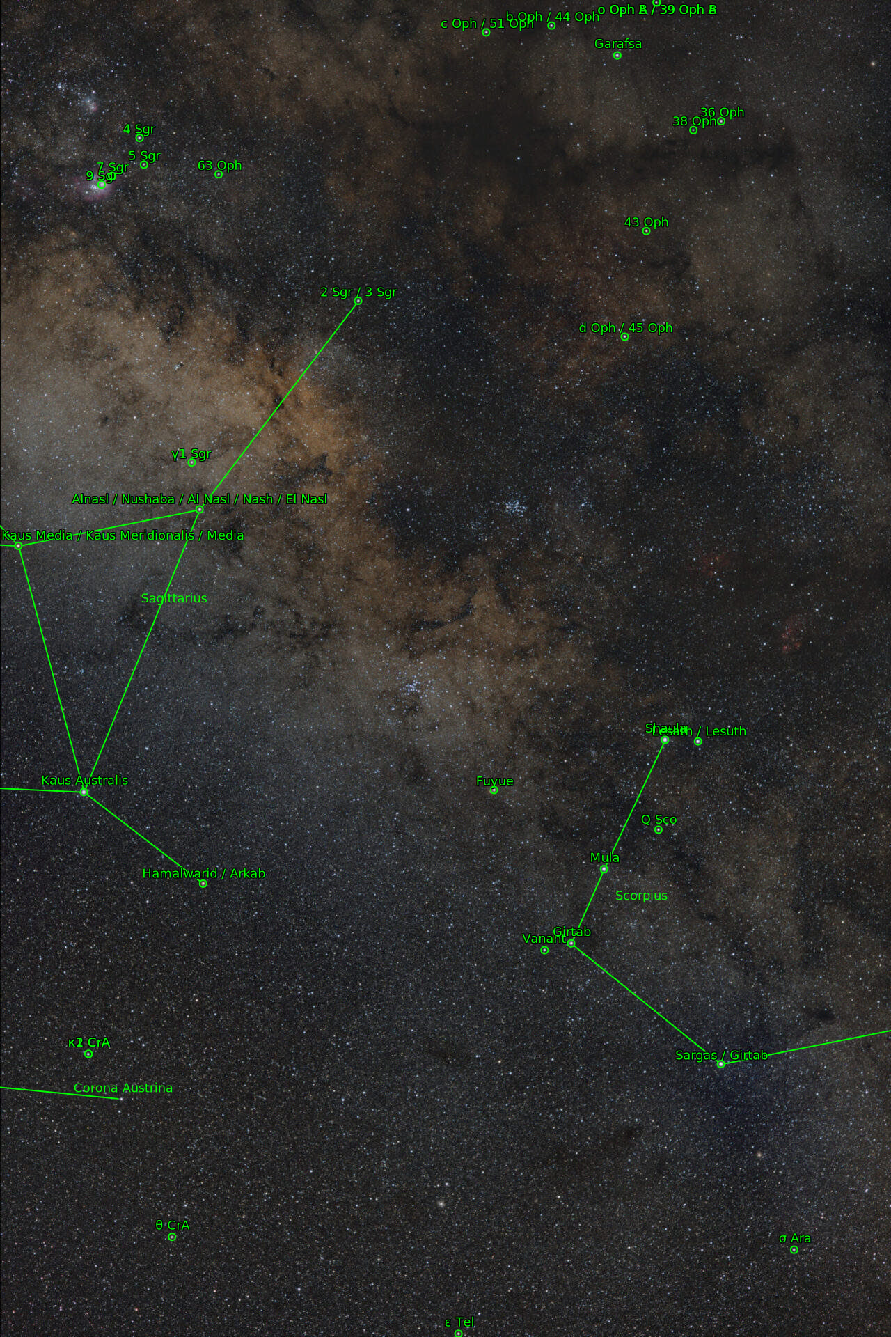 Sternkarten-Overlay (Astrometry.net)