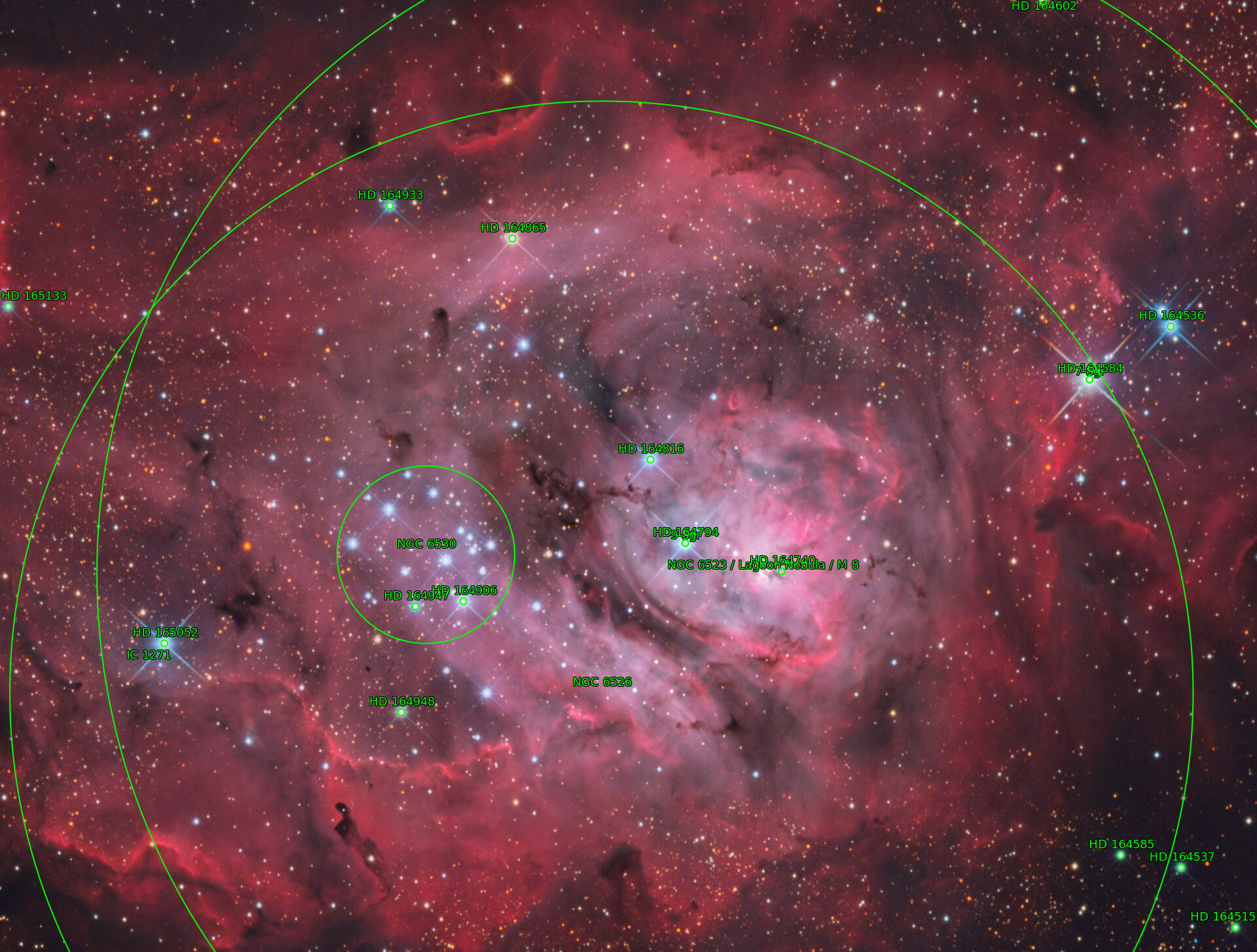 Sternkarten-Overlay (Astrometry.net)