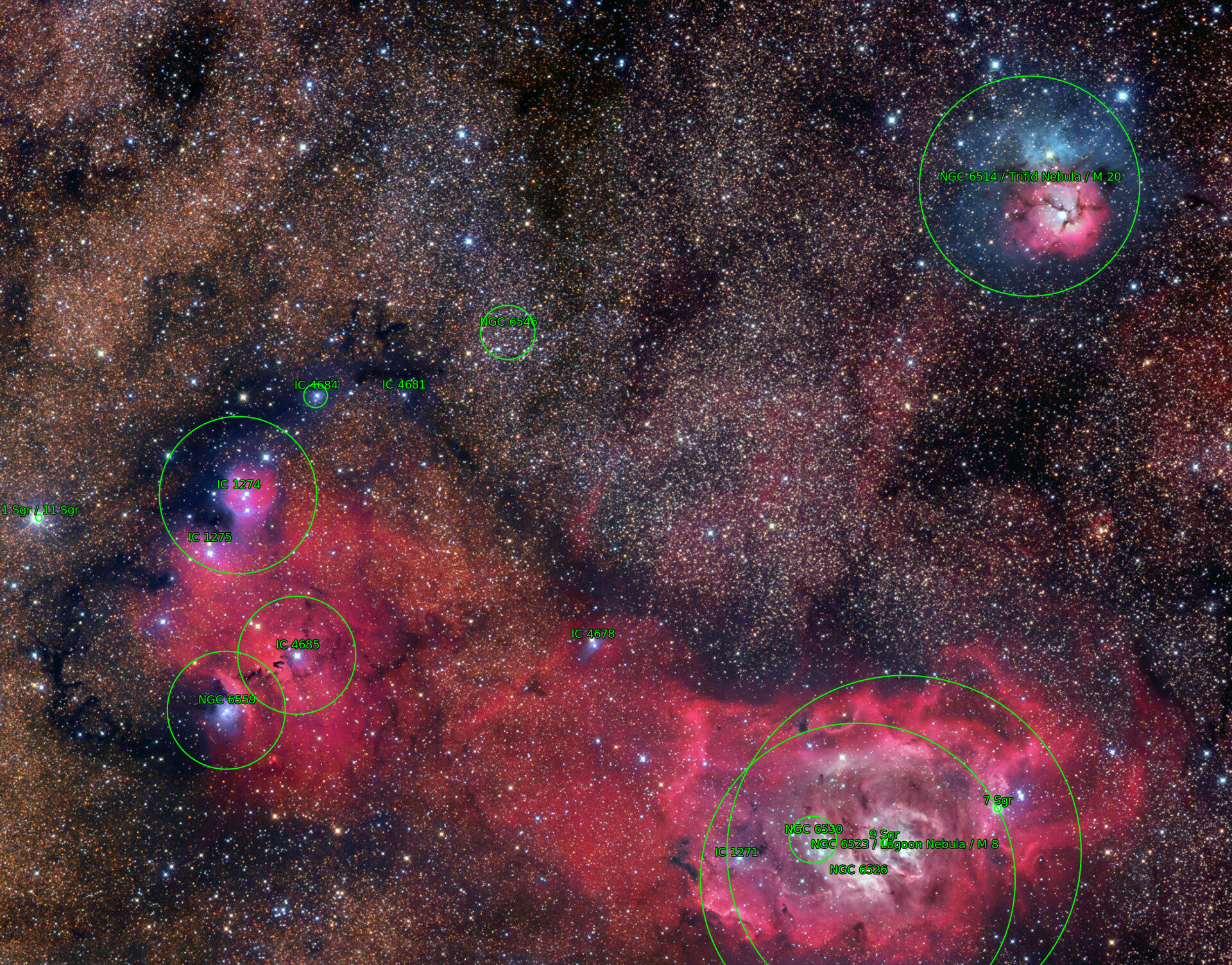 Sternkarten-Overlay (Astrometry.net)