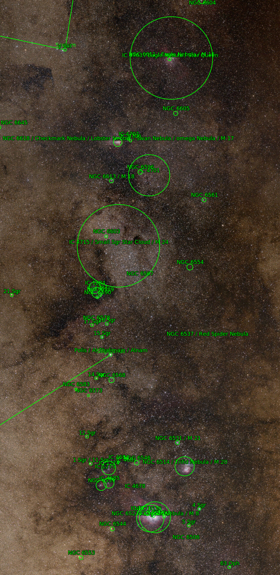 Sternkarten-Overlay (Astrometry.net)