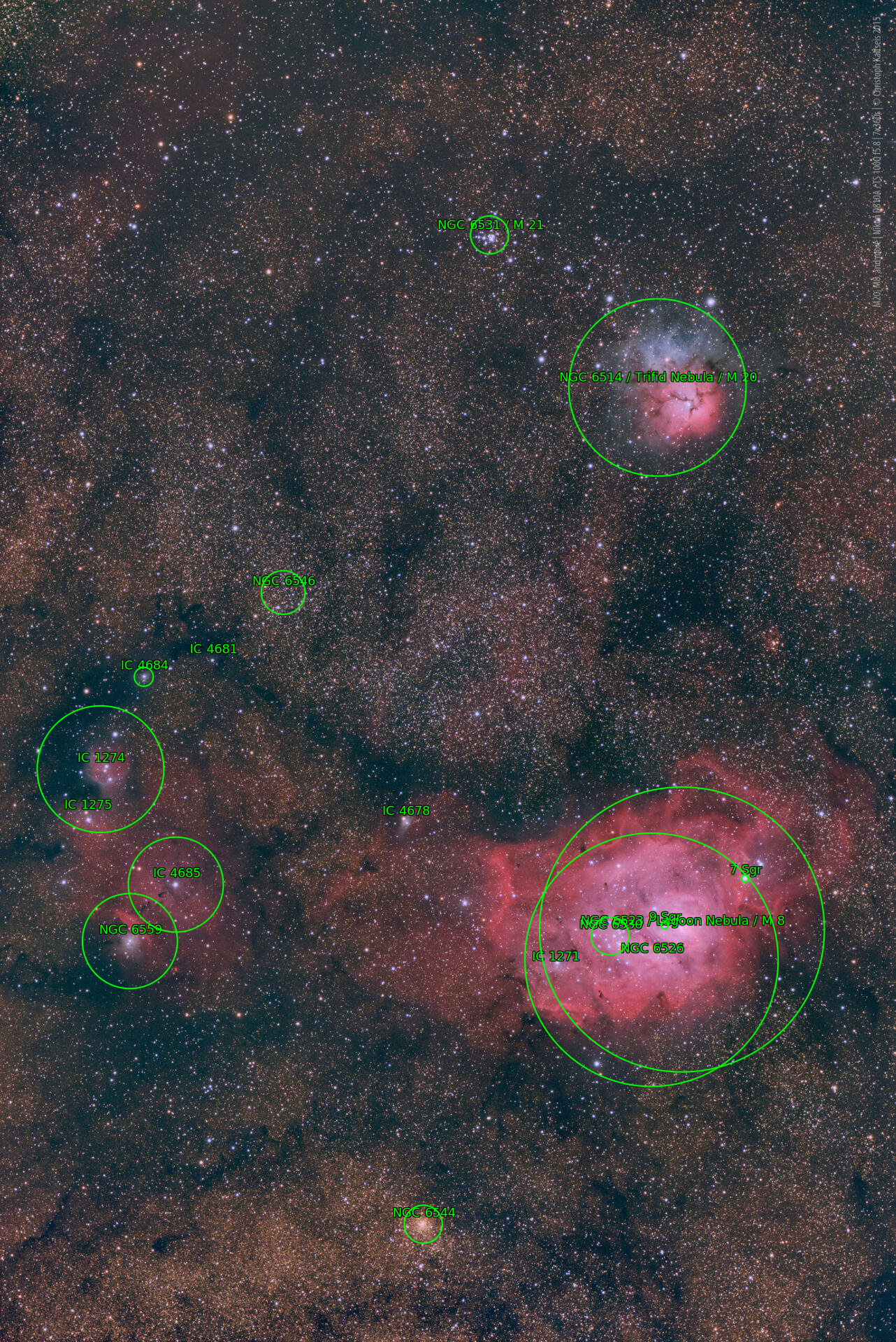 Sternkarten-Overlay (Astrometry.net)