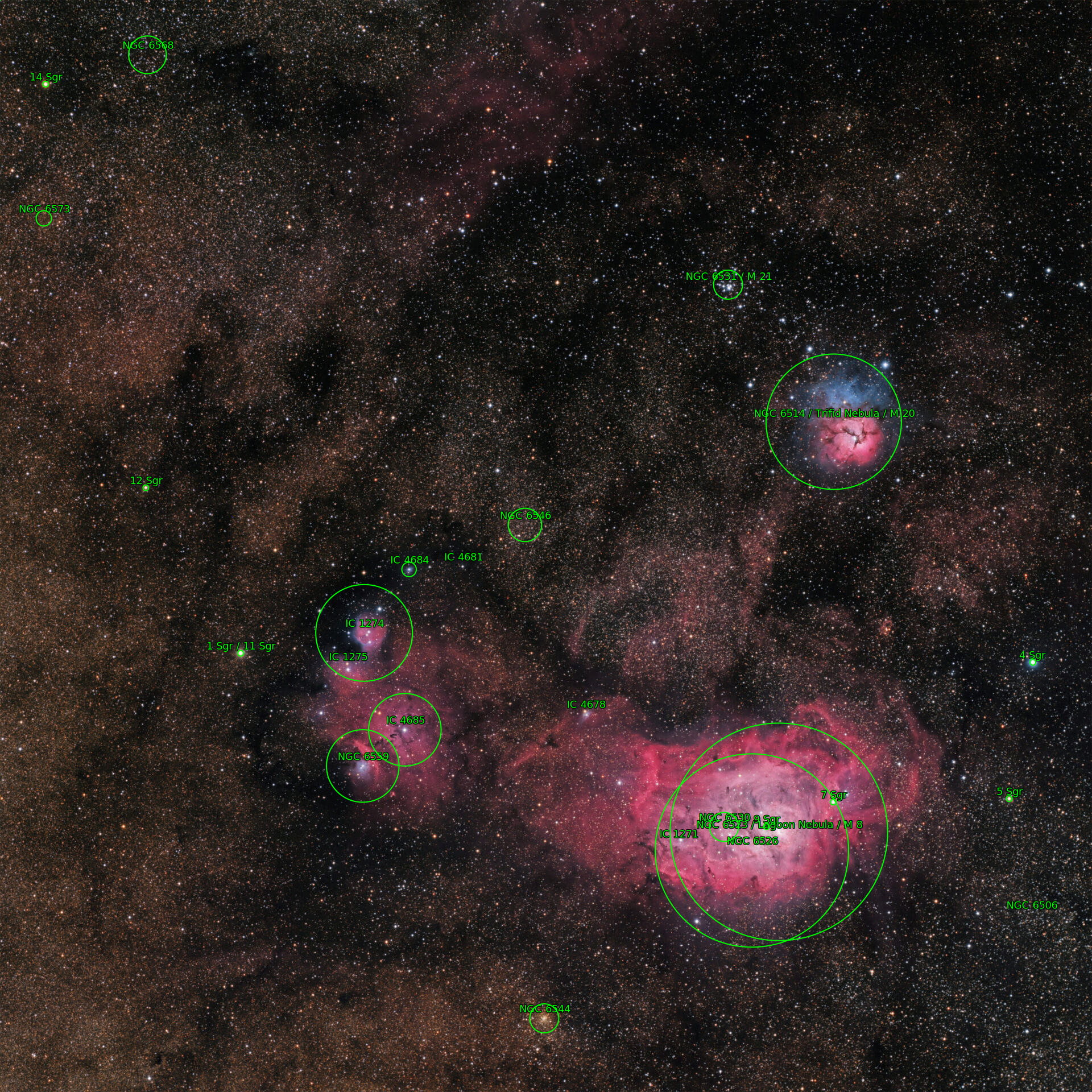 Sternkarten-Overlay (Astrometry.net)