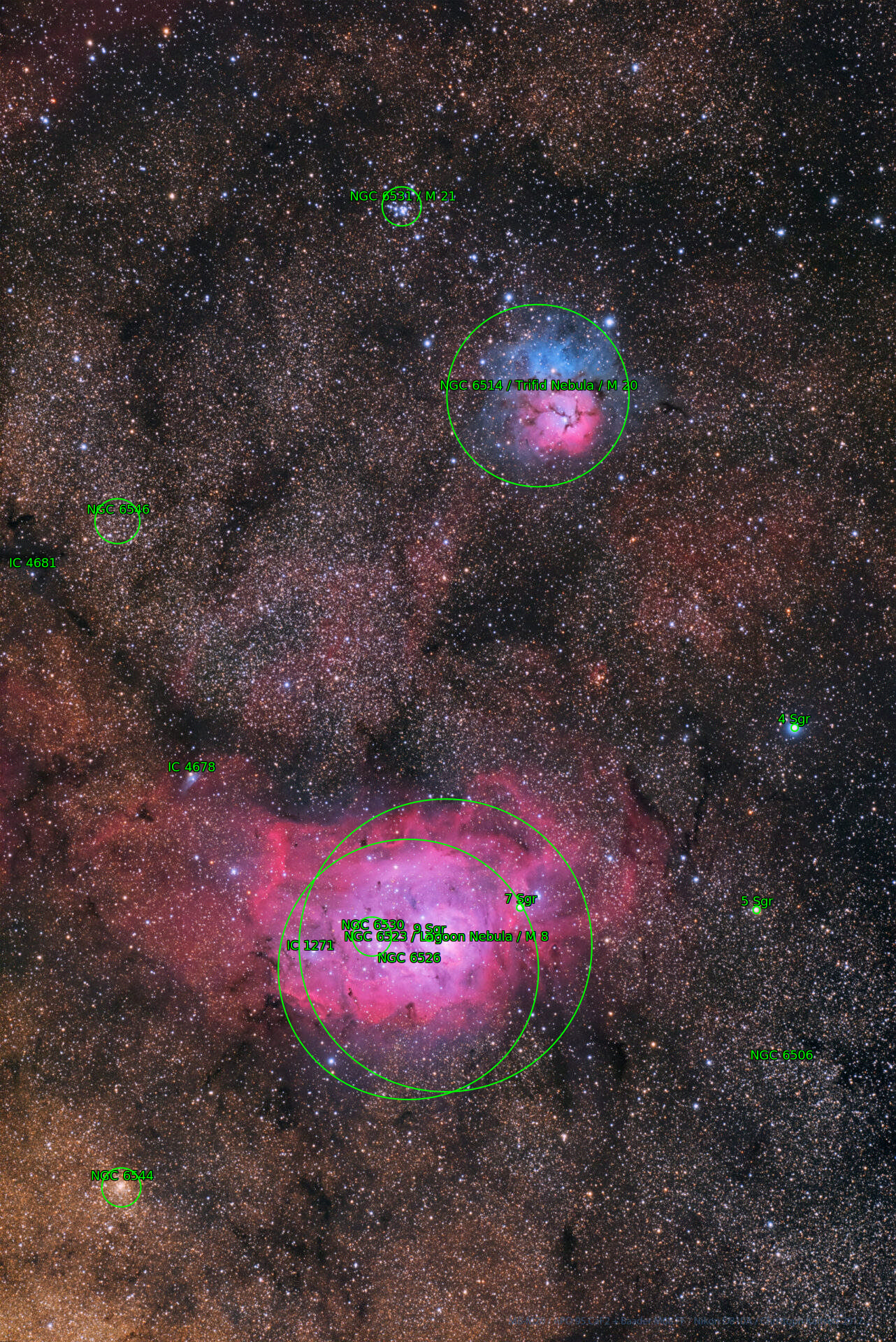 Sternkarten-Overlay (Astrometry.net)