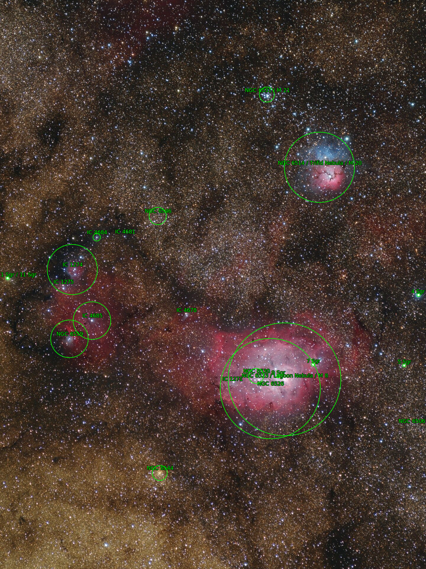 Sternkarten-Overlay (Astrometry.net)