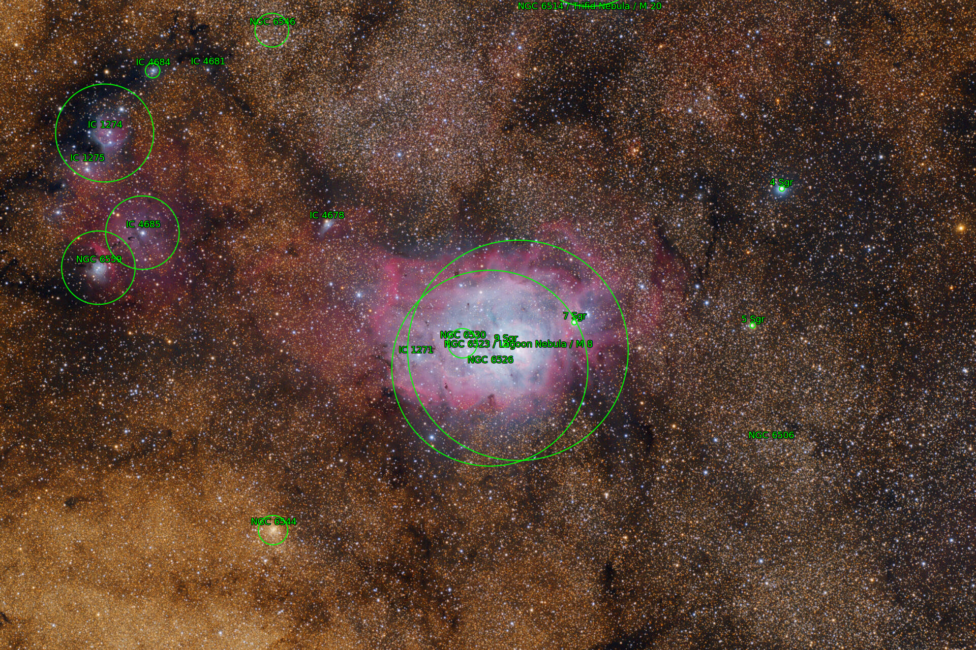 Sternkarten-Overlay (Astrometry.net)