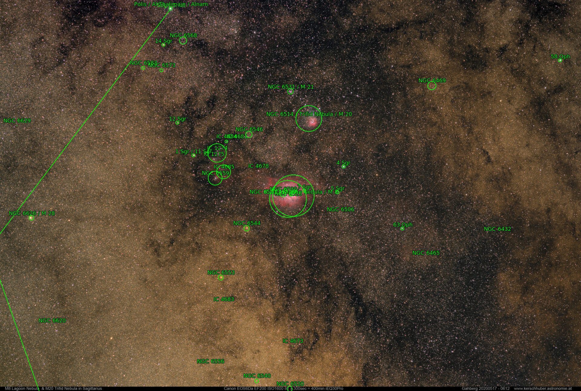 Sternkarten-Overlay (Astrometry.net)