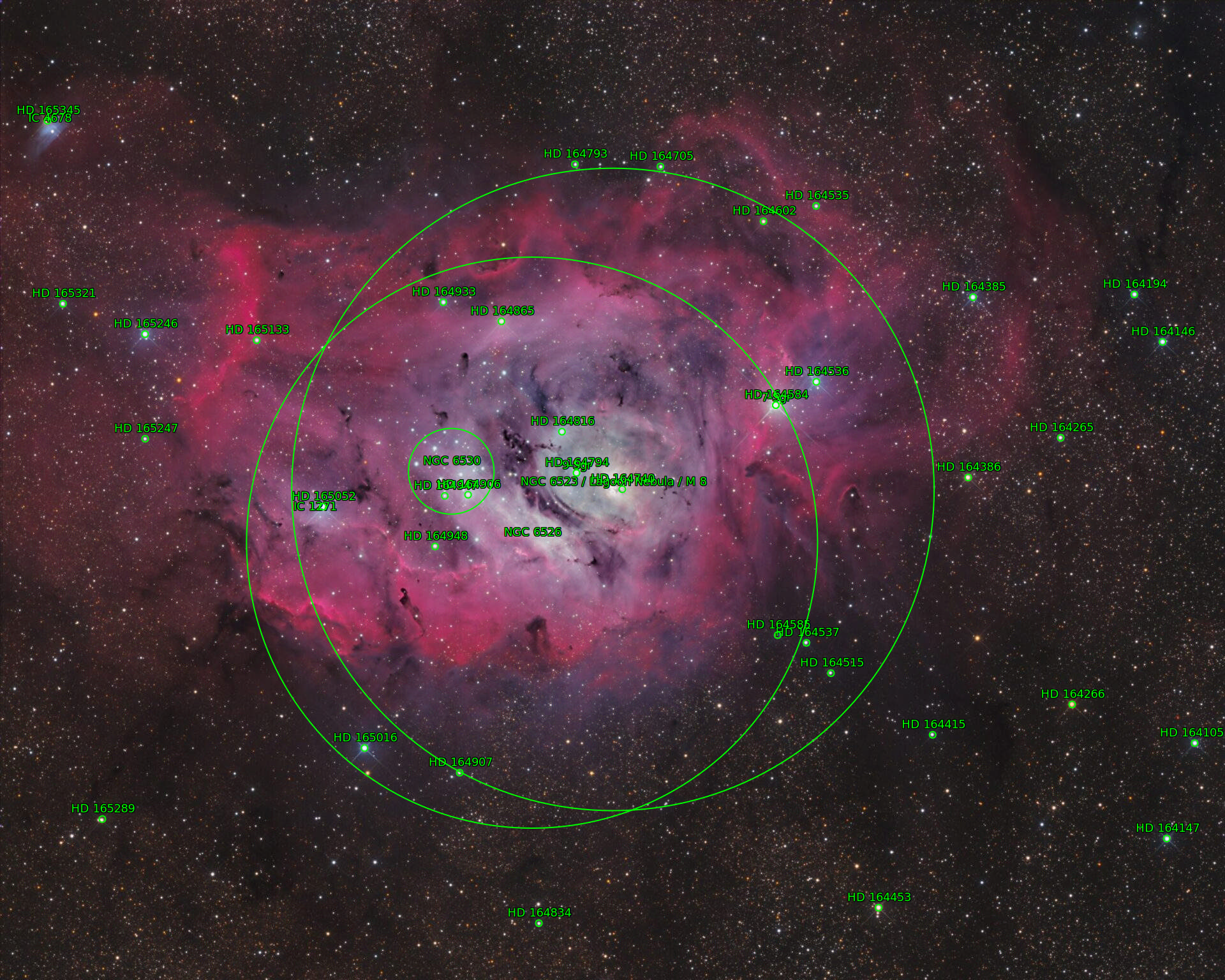 Sternkarten-Overlay (Astrometry.net)