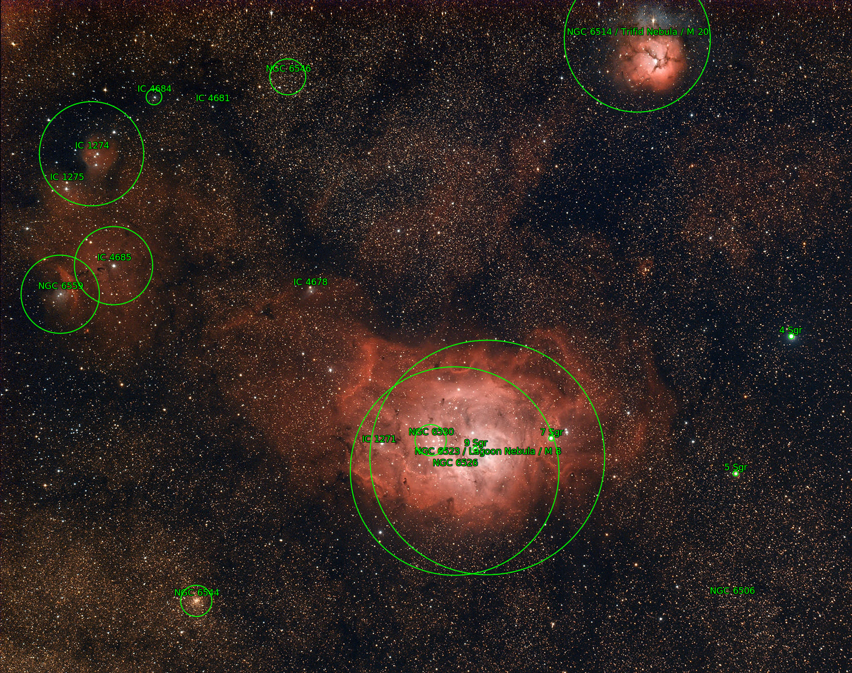 Sternkarten-Overlay (Astrometry.net)