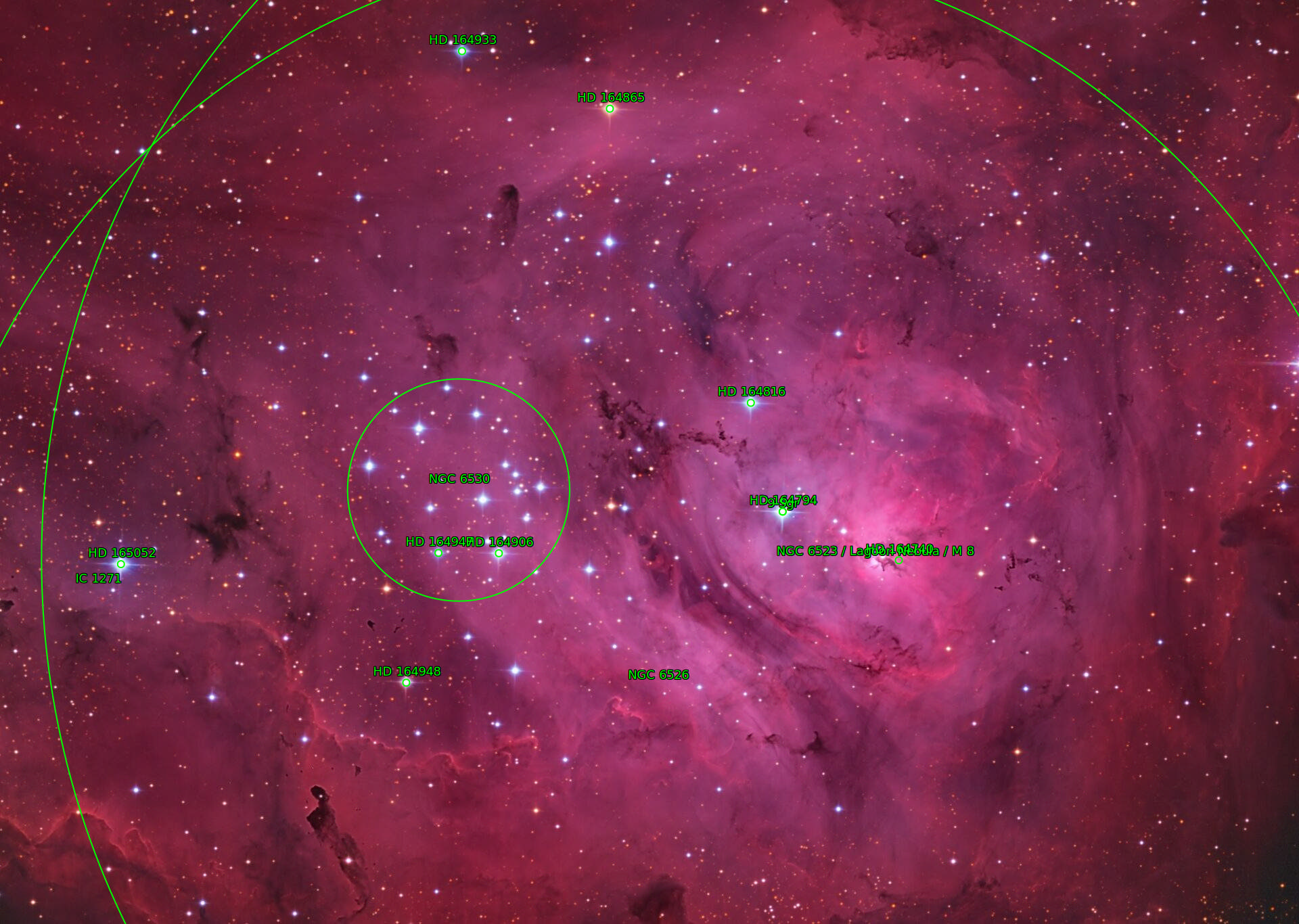 Sternkarten-Overlay (Astrometry.net)