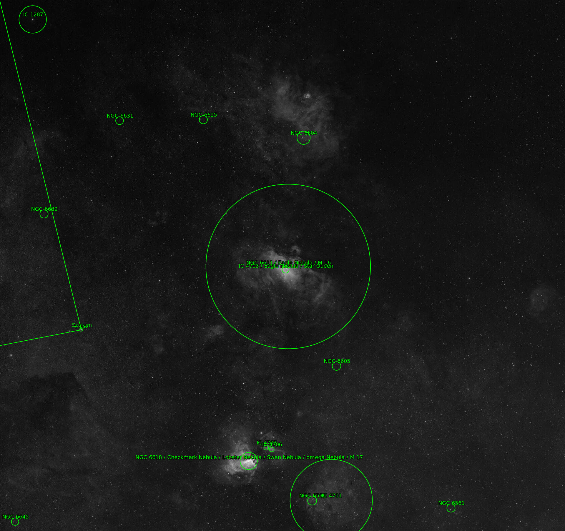 Sternkarten-Overlay (Astrometry.net)