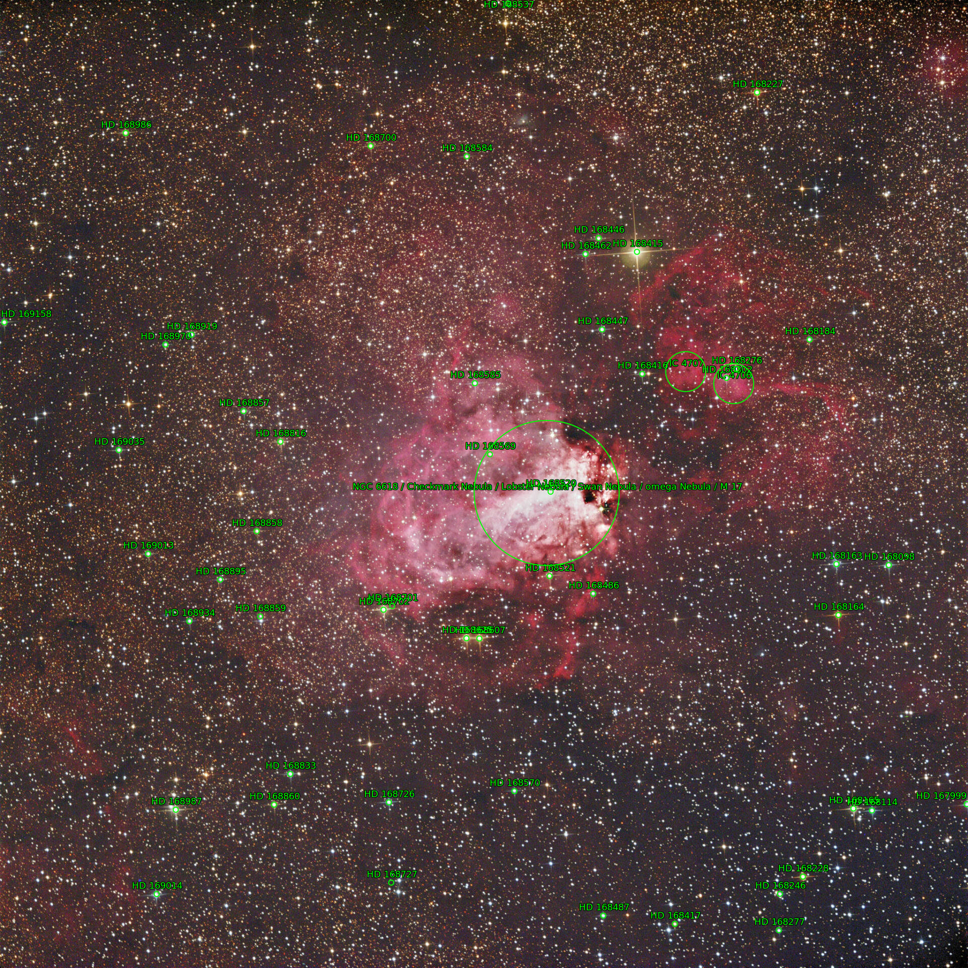 Sternkarten-Overlay (Astrometry.net)