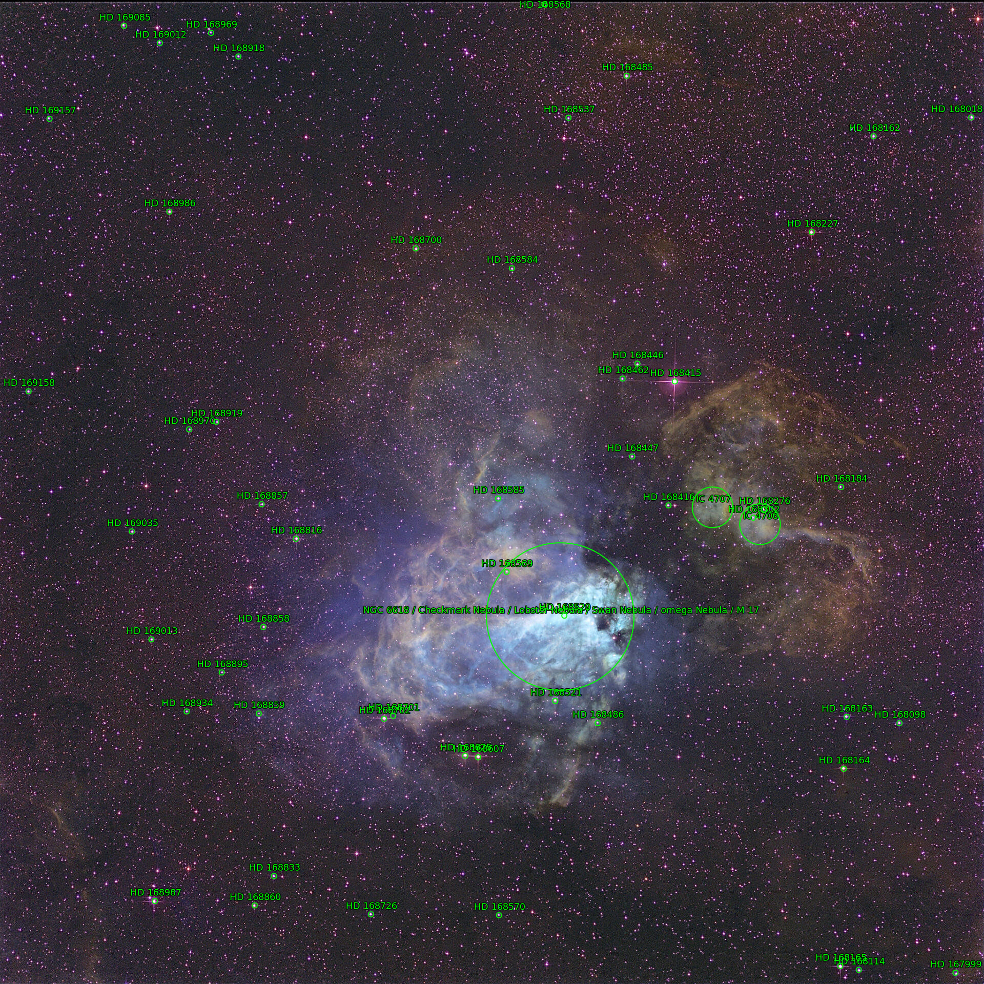Sternkarten-Overlay (Astrometry.net)