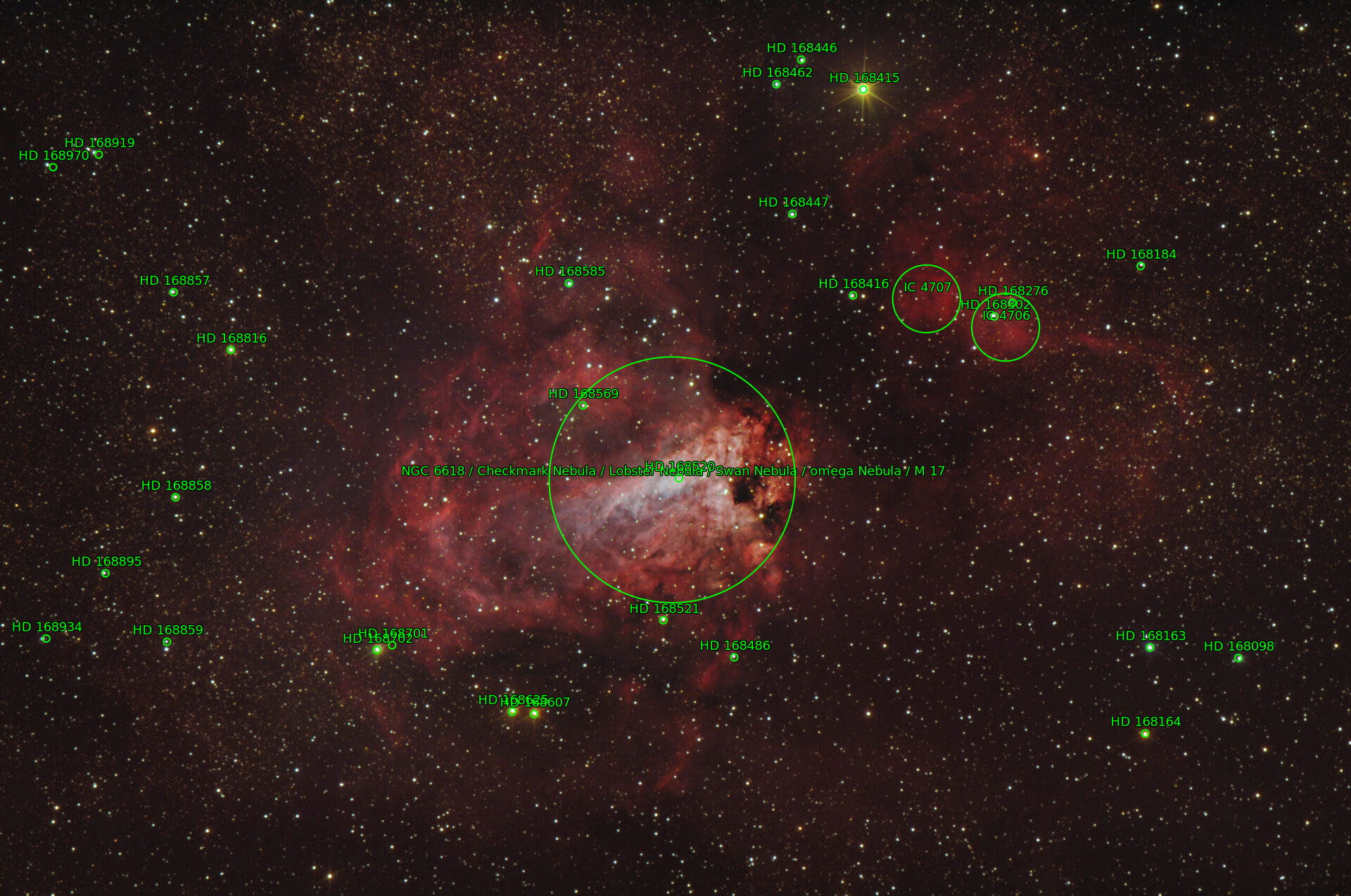Sternkarten-Overlay (Astrometry.net)