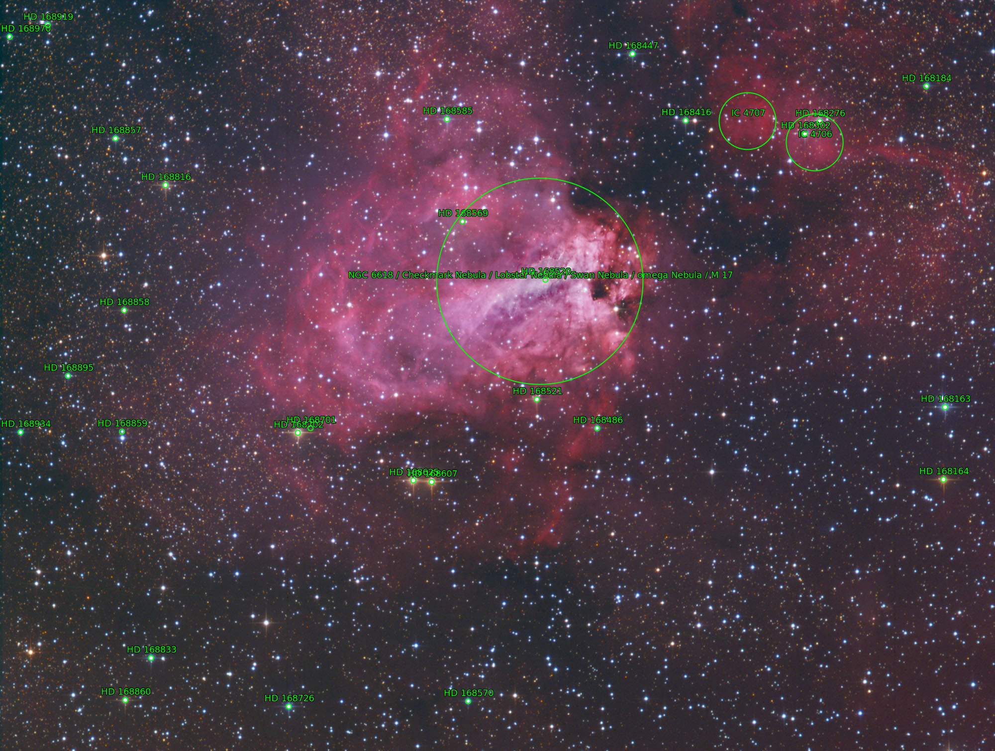 Sternkarten-Overlay (Astrometry.net)