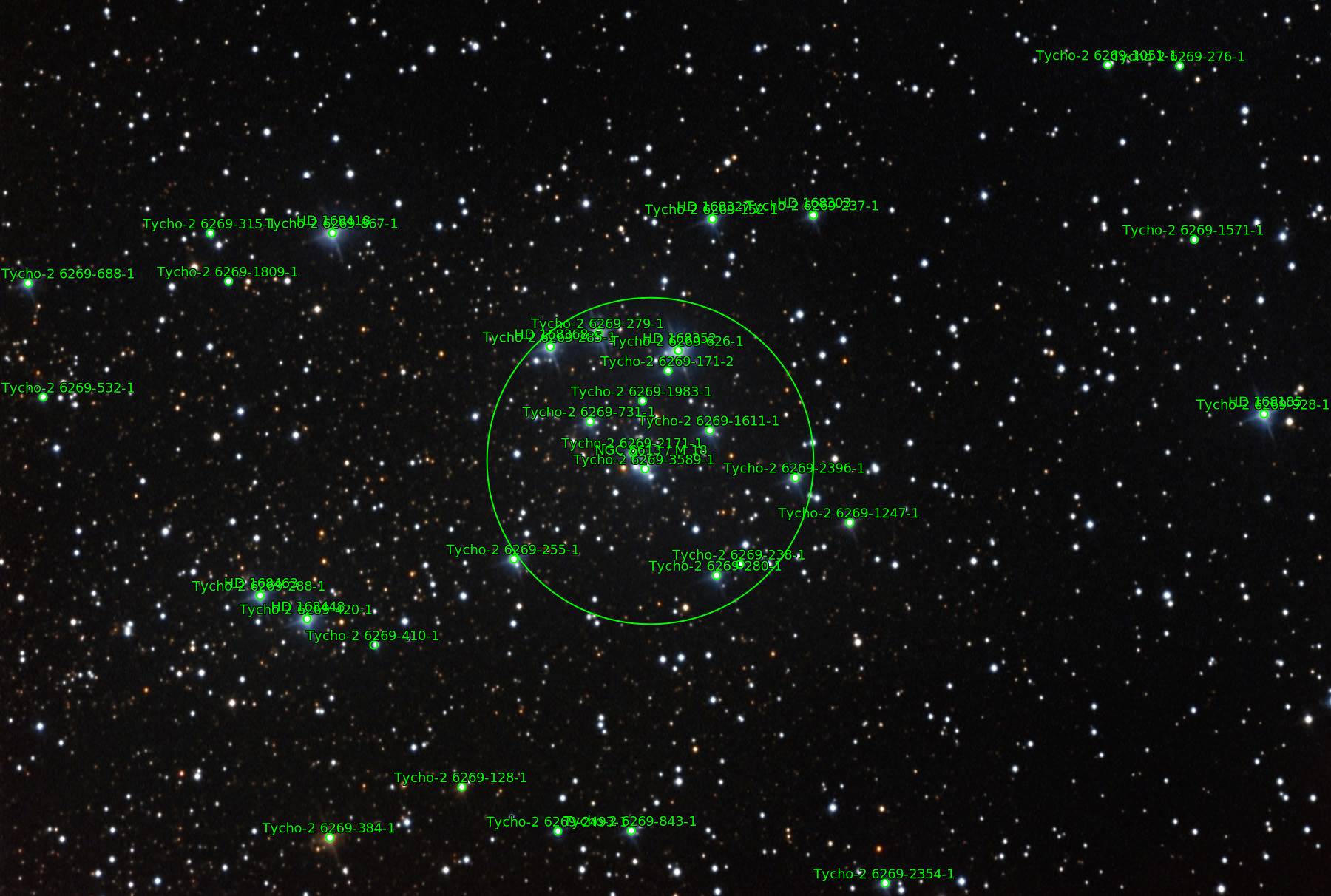 Sternkarten-Overlay (Astrometry.net)