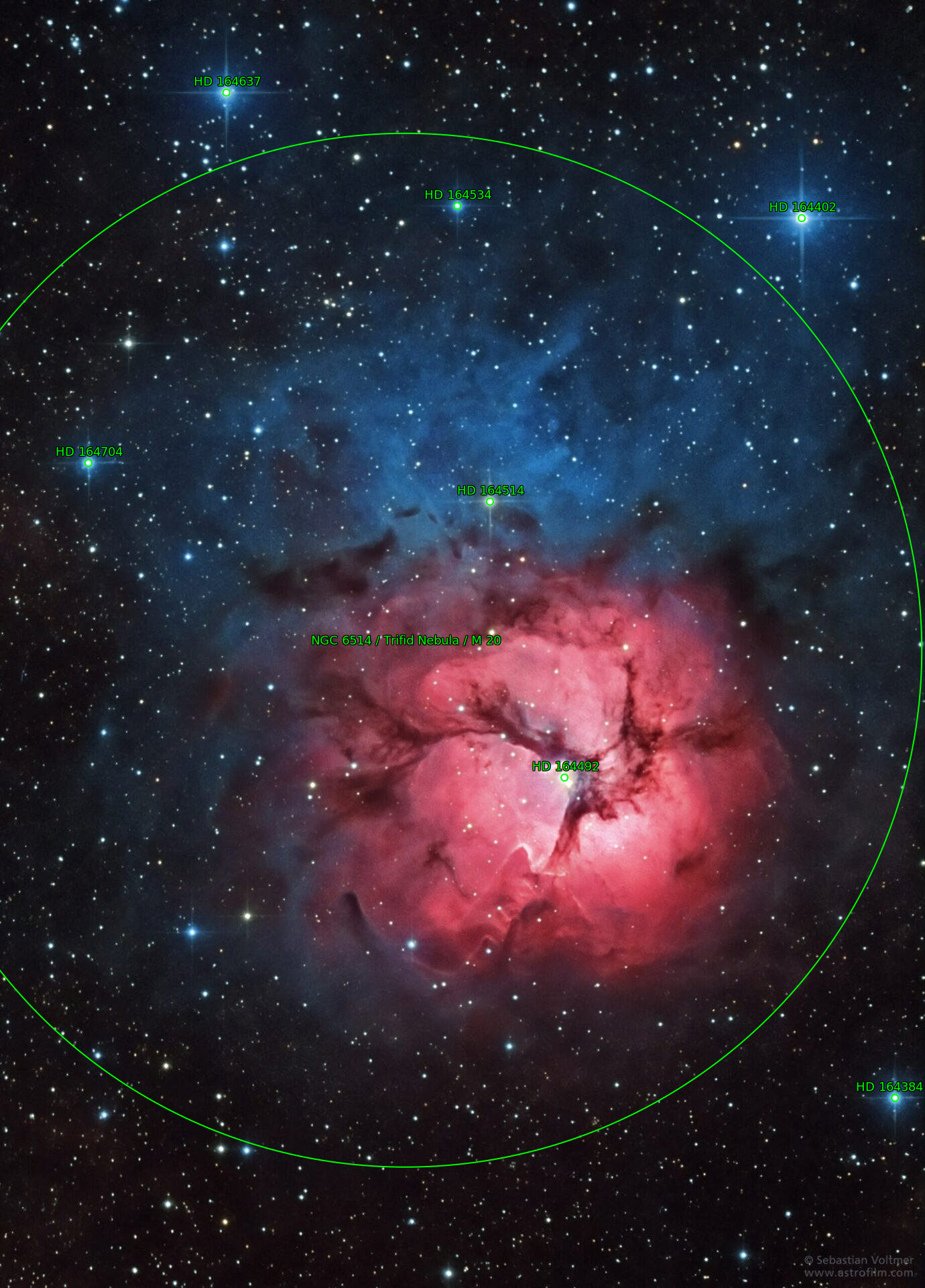 Sternkarten-Overlay (Astrometry.net)