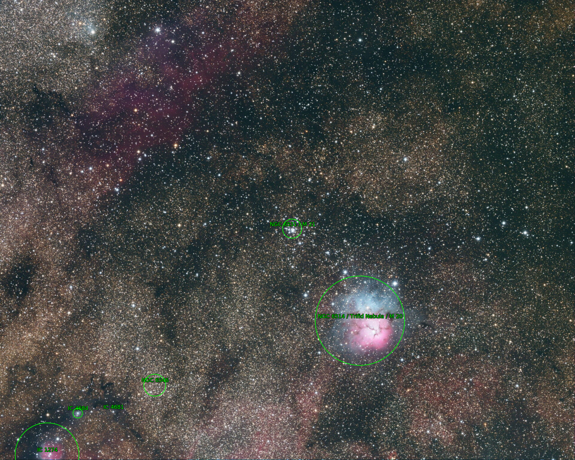 Sternkarten-Overlay (Astrometry.net)