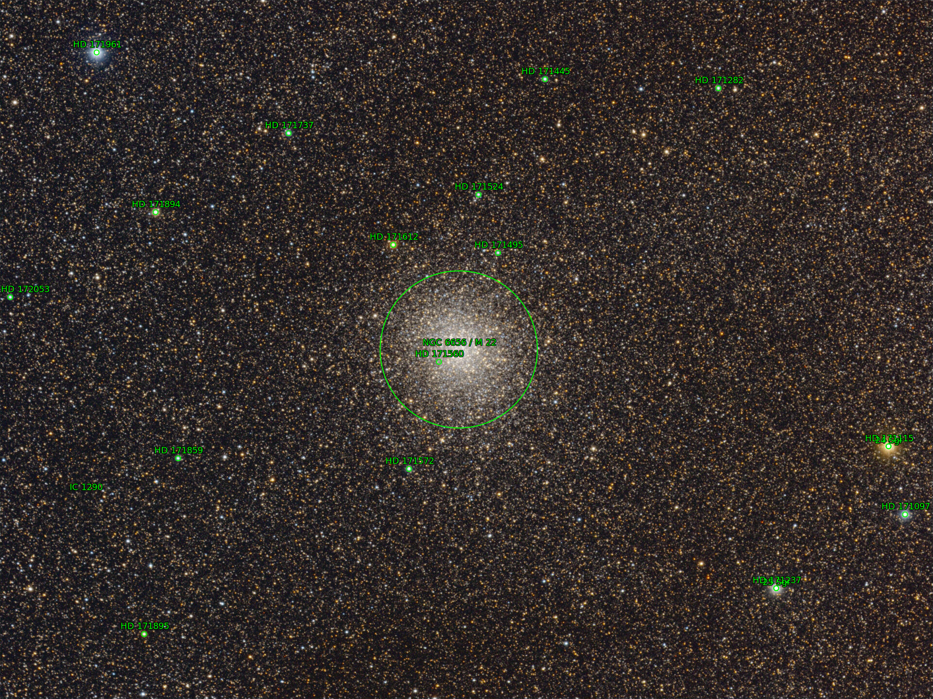 Sternkarten-Overlay (Astrometry.net)