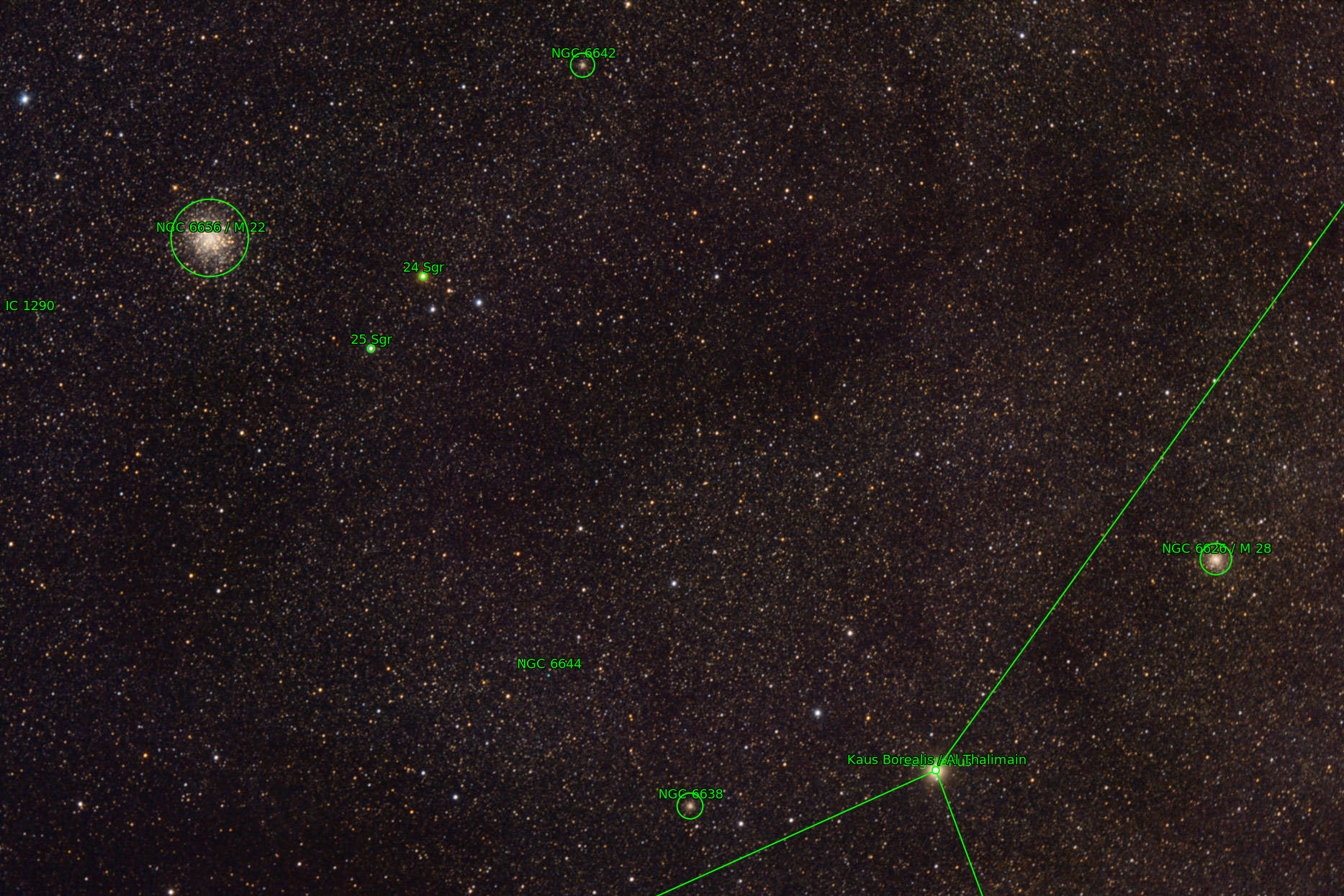 Sternkarten-Overlay (Astrometry.net)