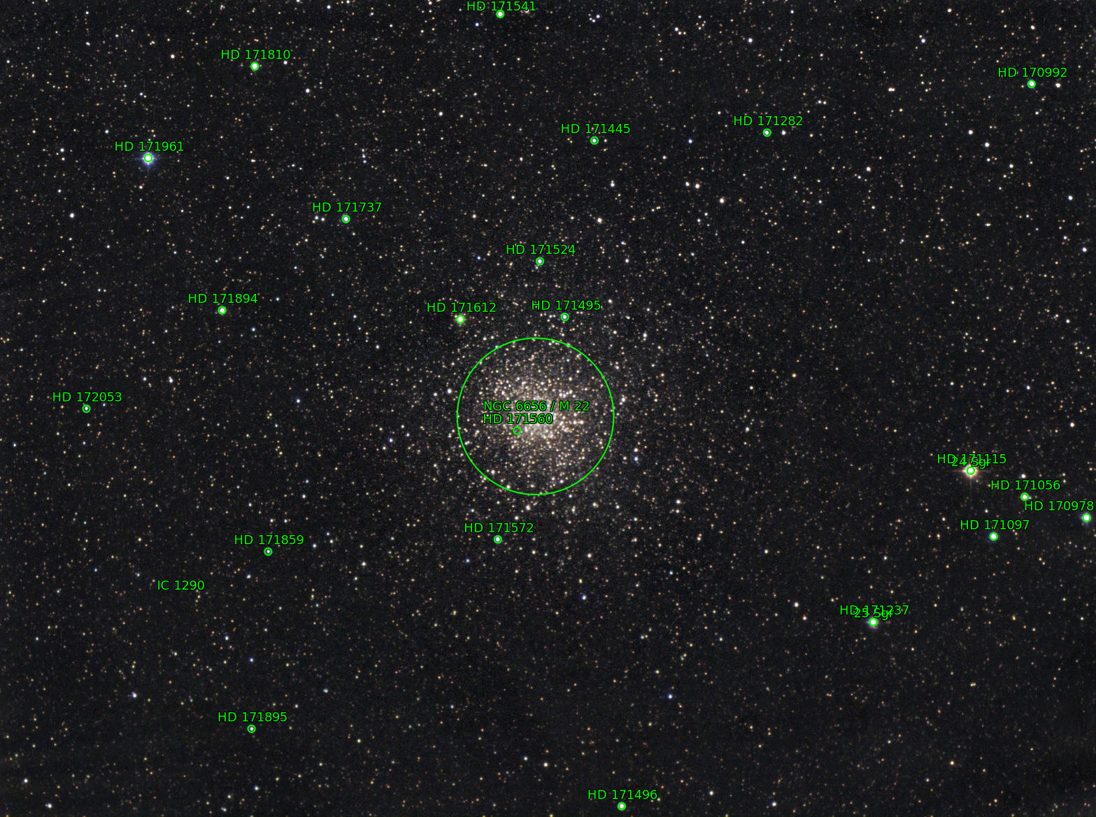 Sternkarten-Overlay (Astrometry.net)