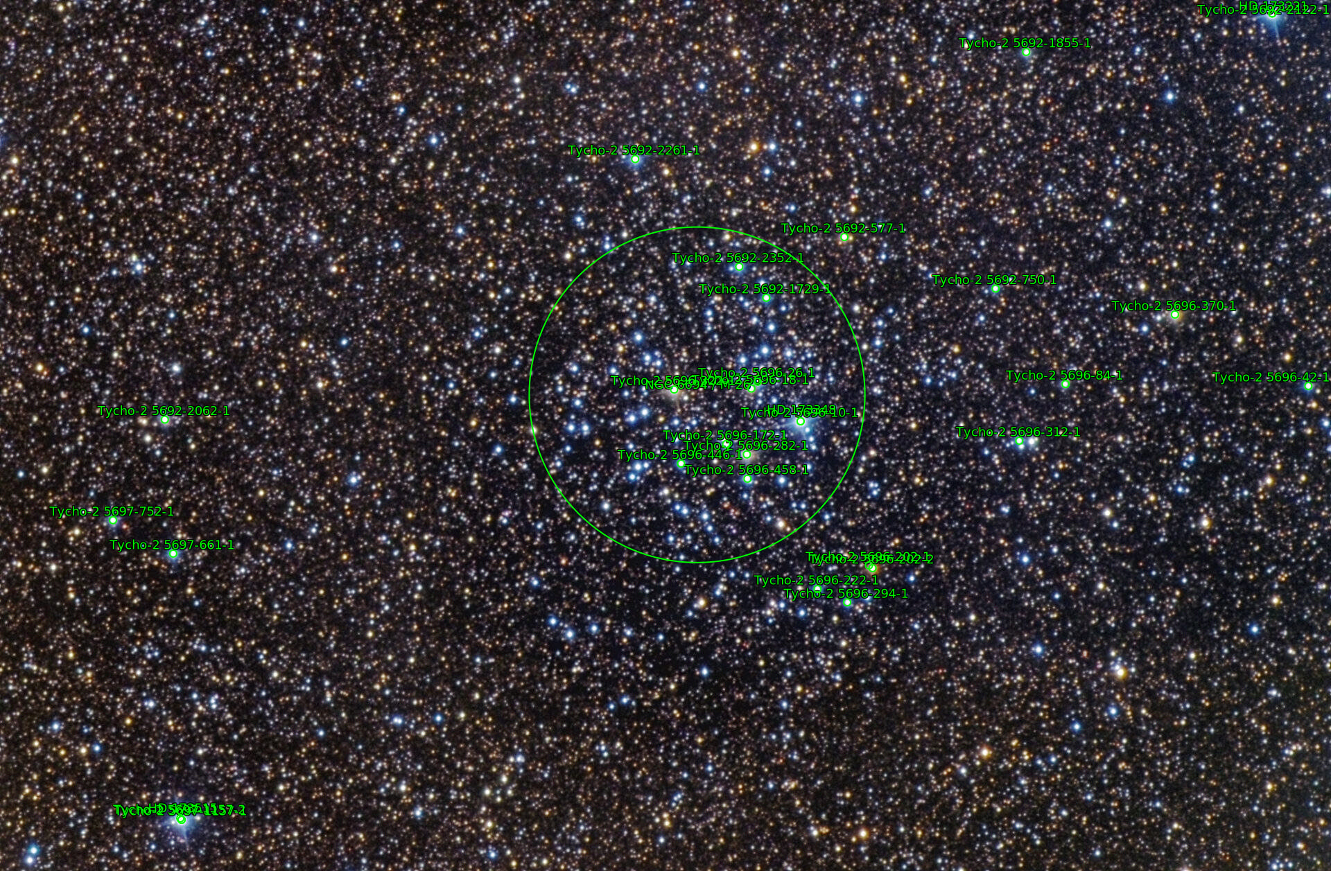 Sternkarten-Overlay (Astrometry.net)