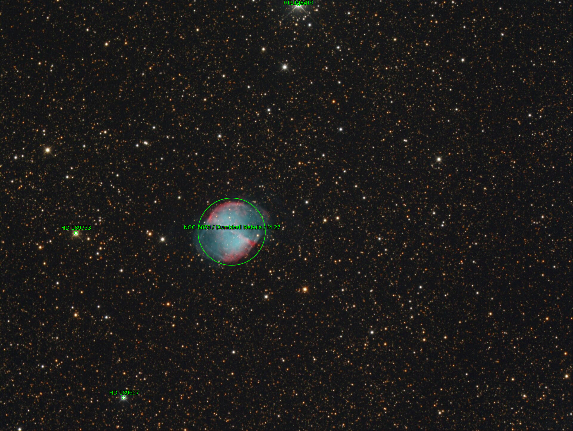Sternkarten-Overlay (Astrometry.net)