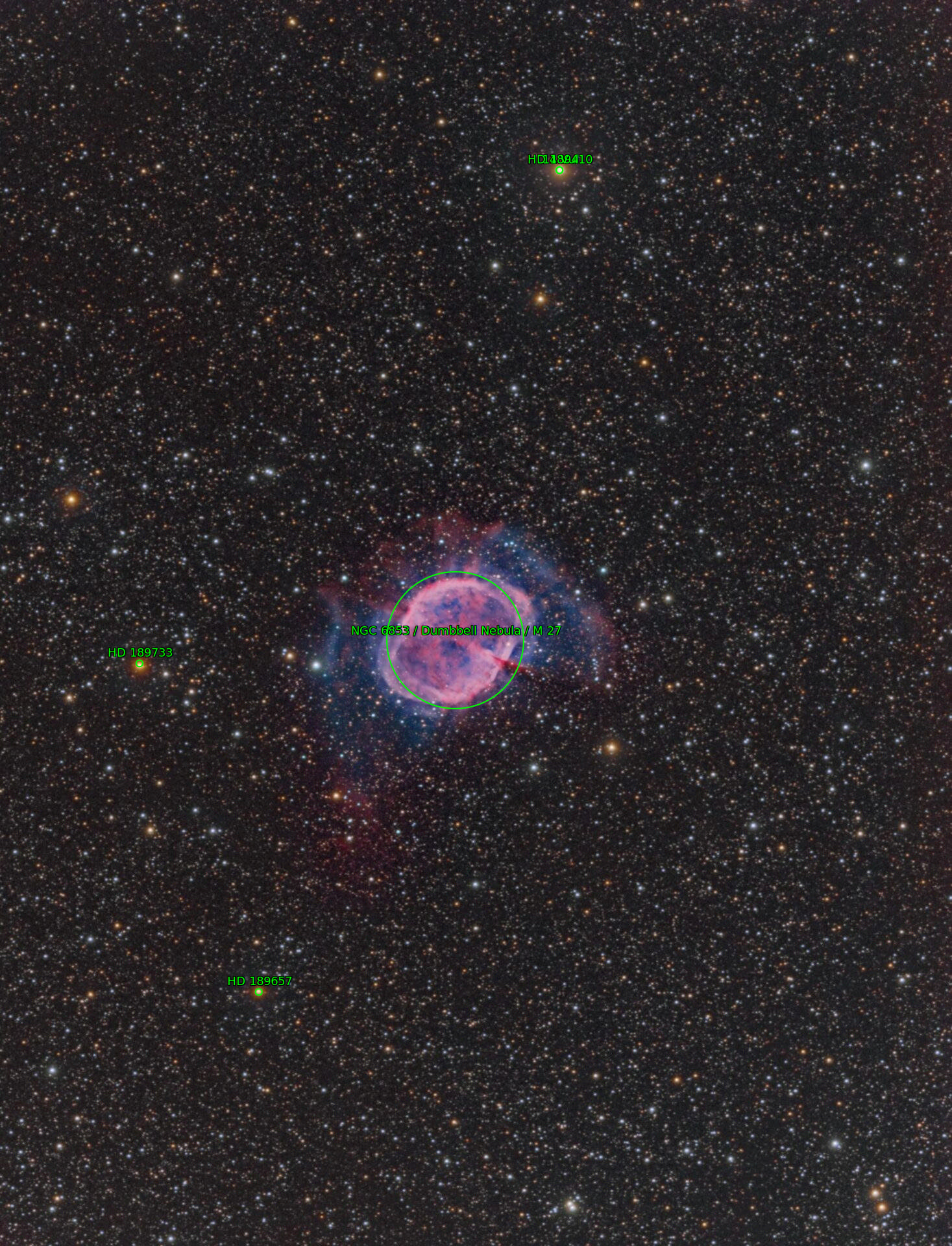 Sternkarten-Overlay (Astrometry.net)