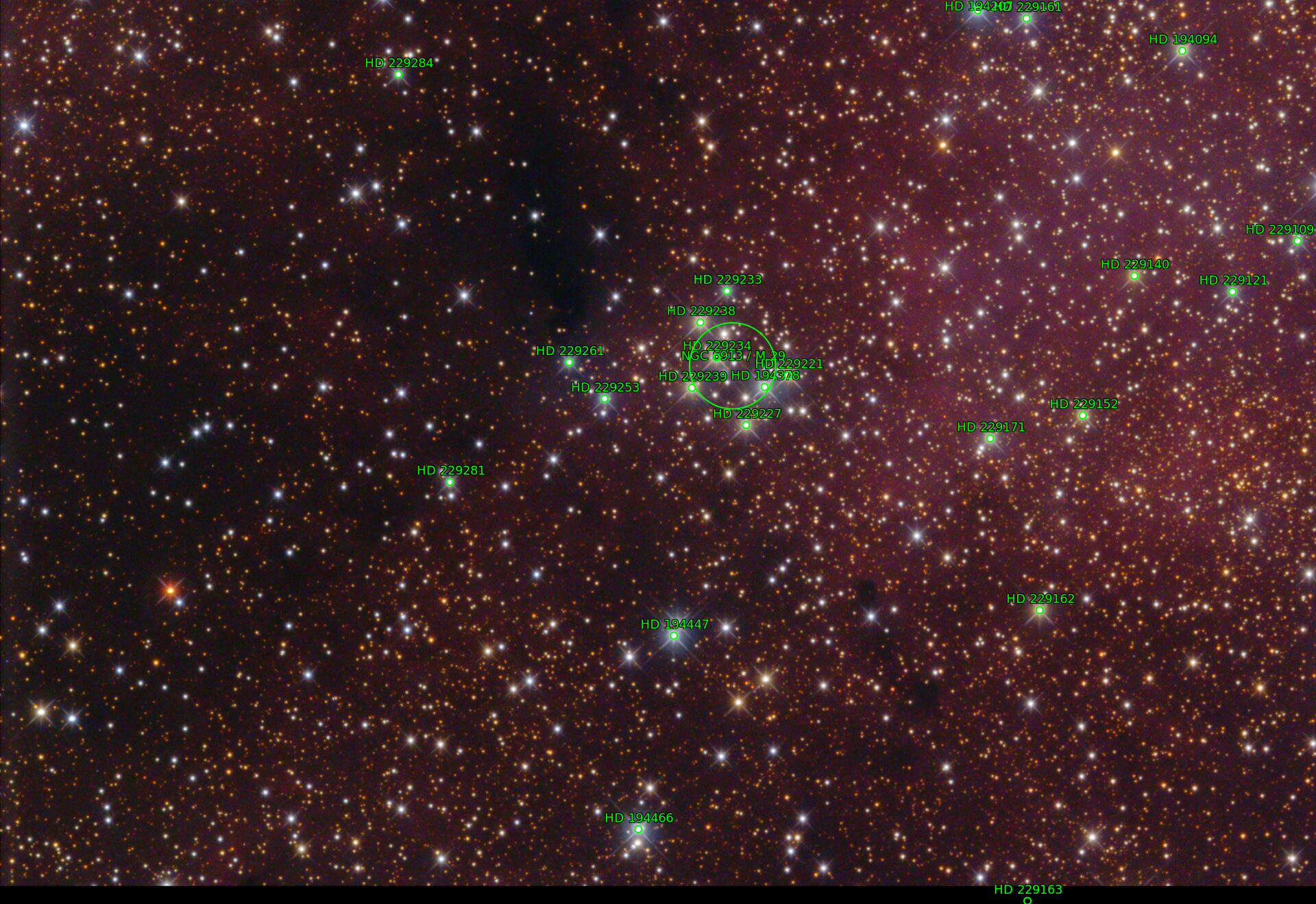 Sternkarten-Overlay (Astrometry.net)