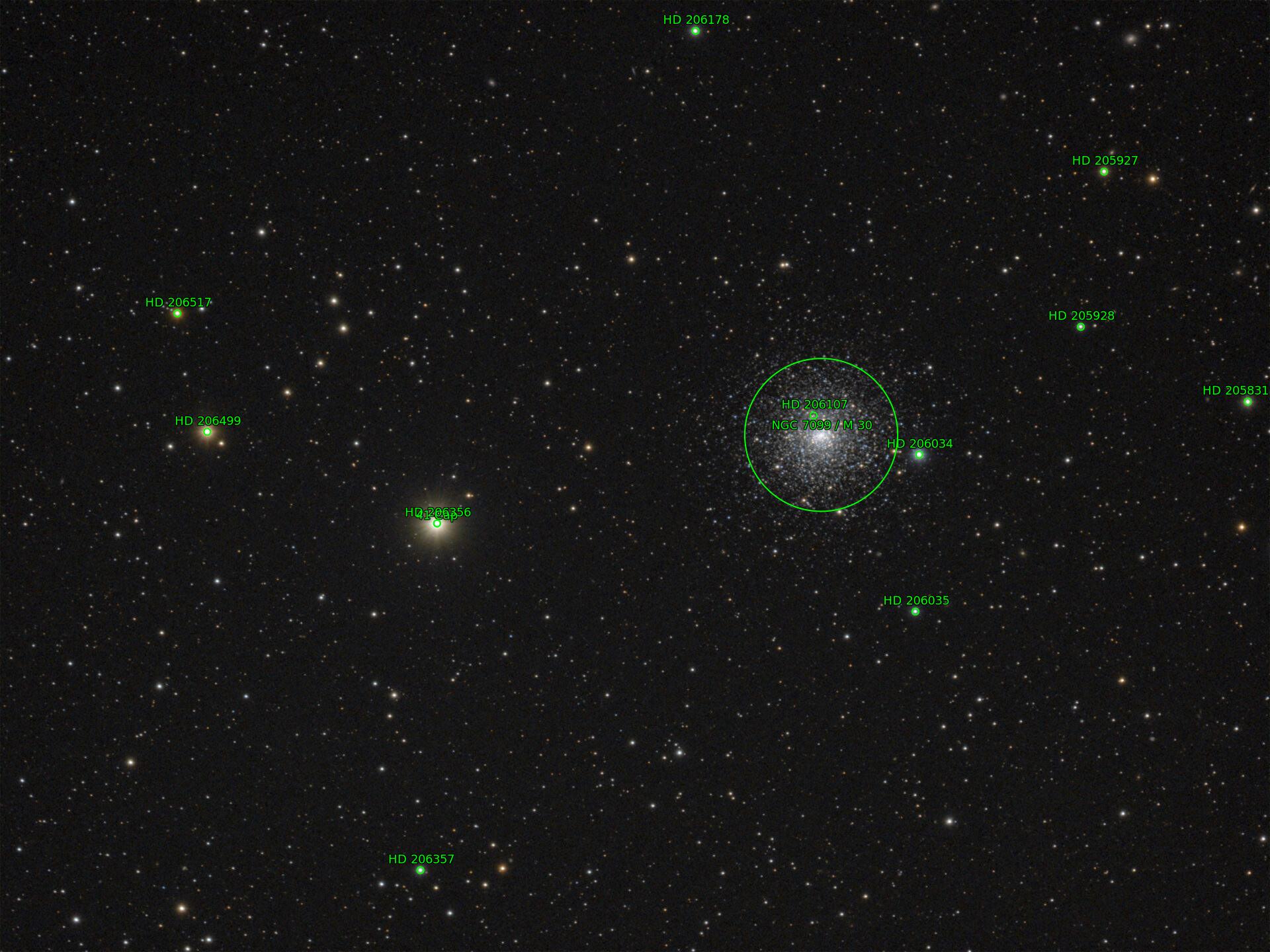 Sternkarten-Overlay (Astrometry.net)