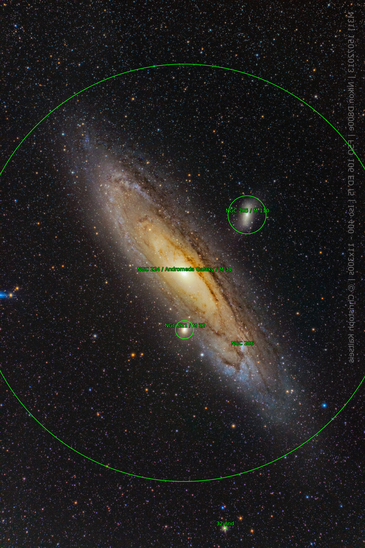 Sternkarten-Overlay (Astrometry.net)