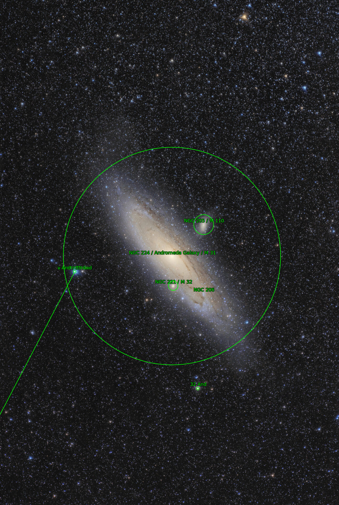 Sternkarten-Overlay (Astrometry.net)