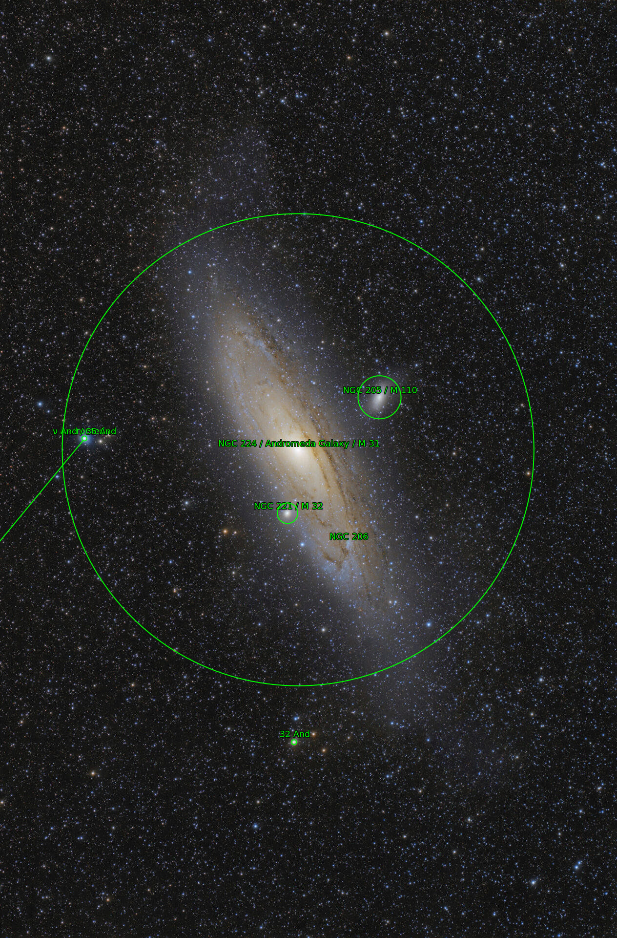 Sternkarten-Overlay (Astrometry.net)